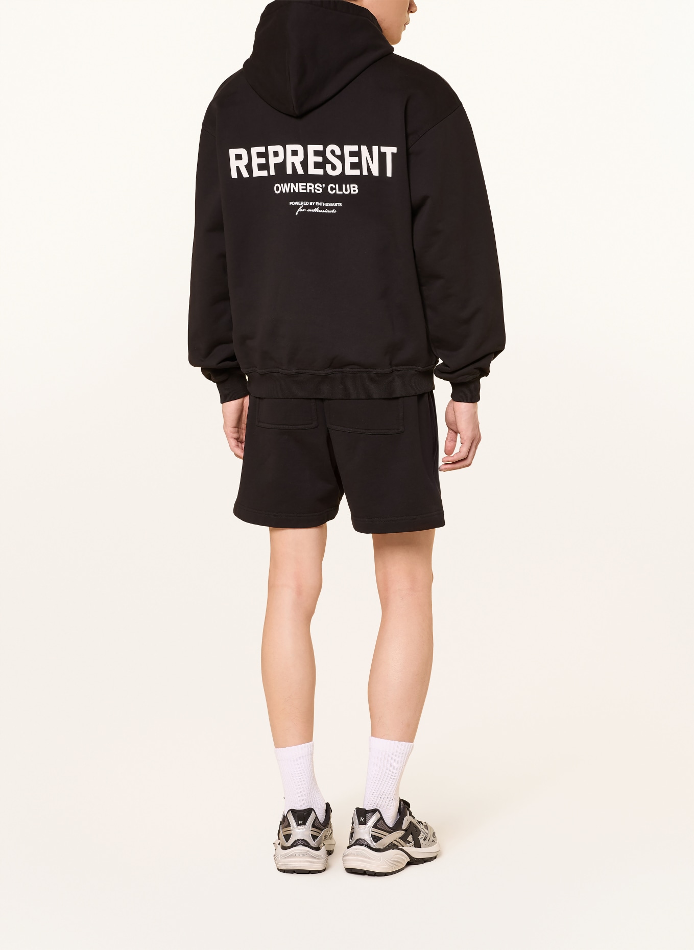 REPRESENT Sweatshorts: SCHWARZ