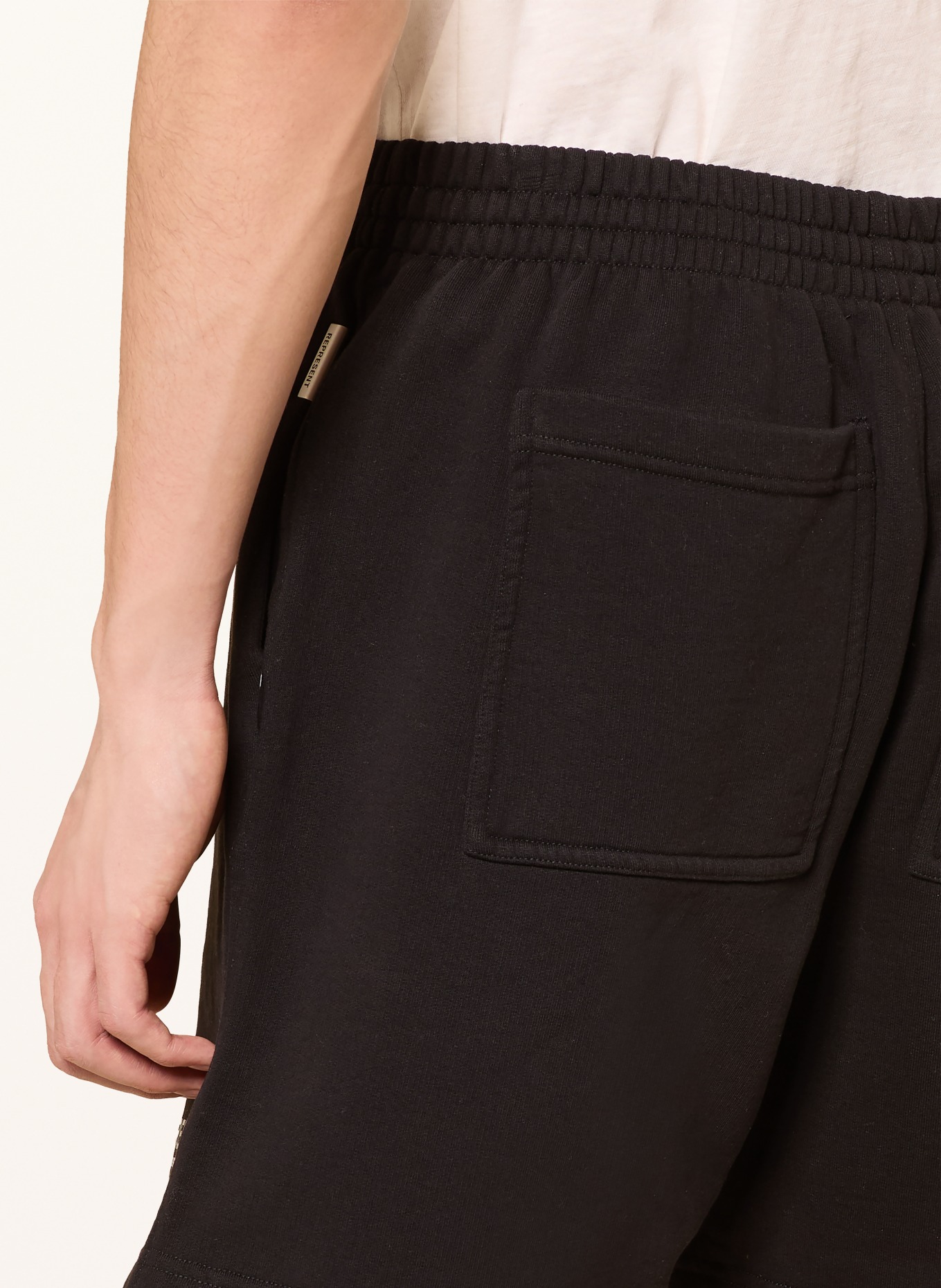 REPRESENT Sweatshorts: SCHWARZ