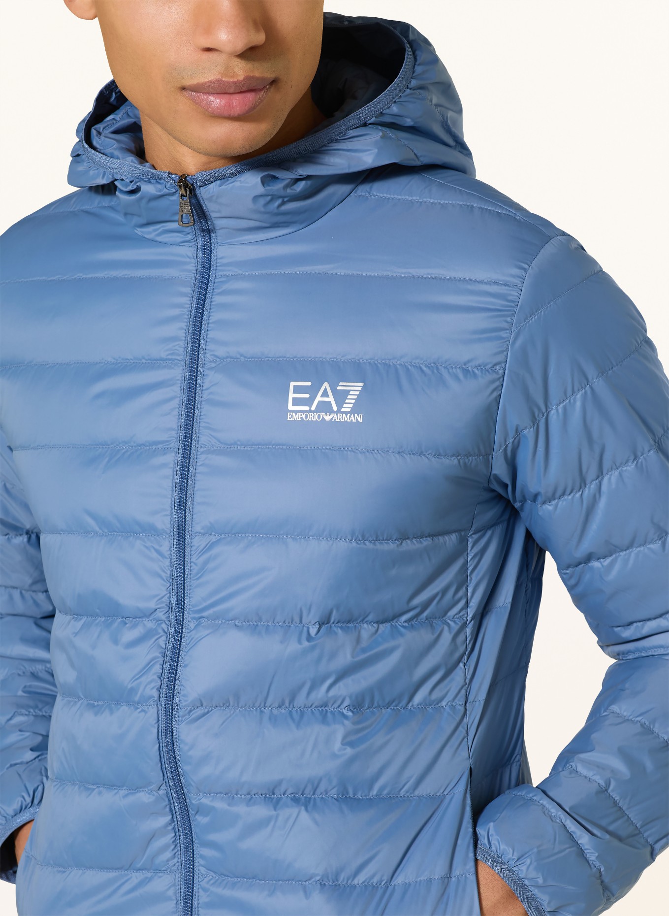 EA7 EMPORIO ARMANI Lekka kurtka puchowa: JASNONIEBIESKI