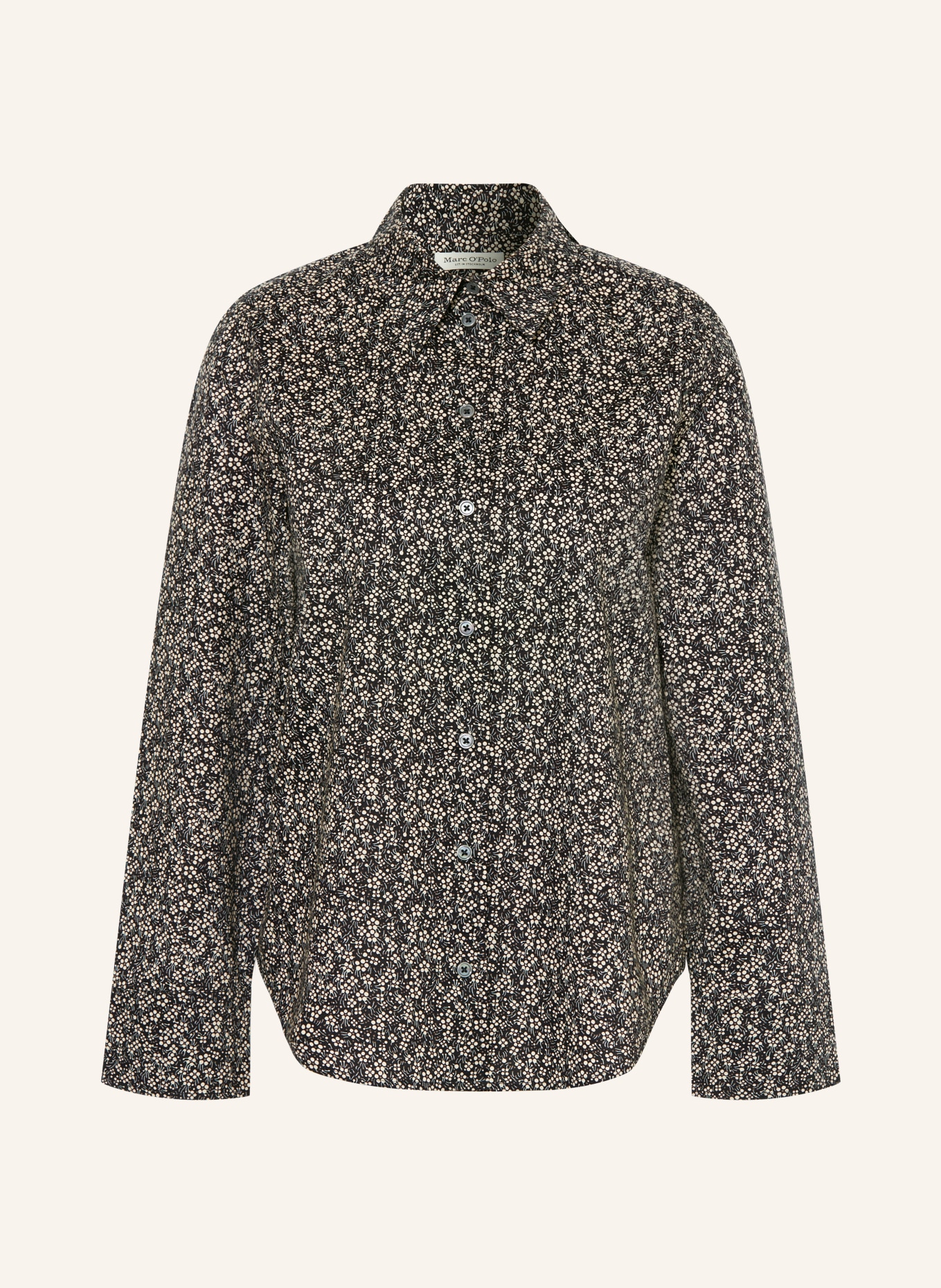 Marc O'Polo Shirt blouse: DARK BLUE / ECRU