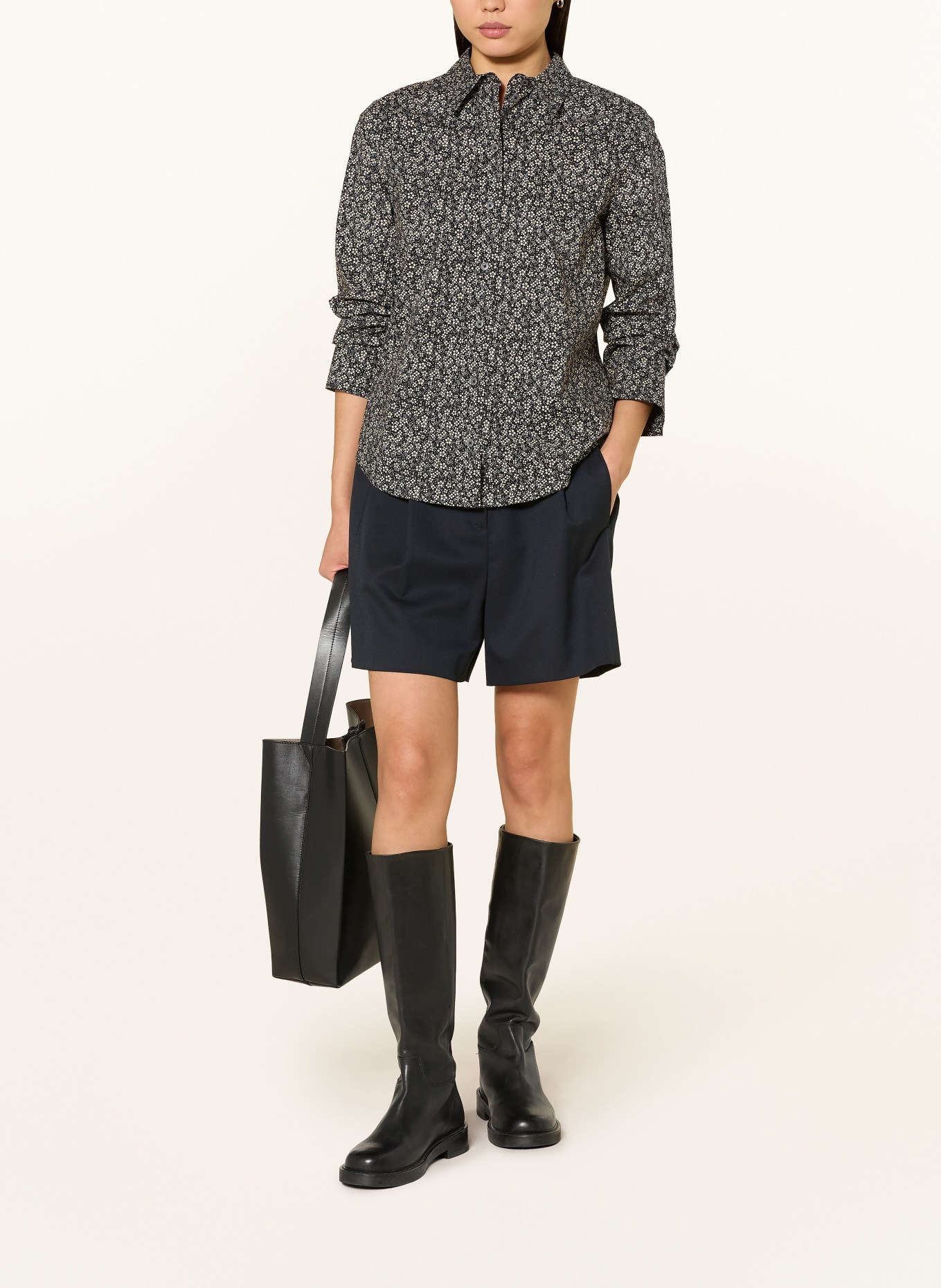 Marc O'Polo Shirt blouse: DARK BLUE / ECRU