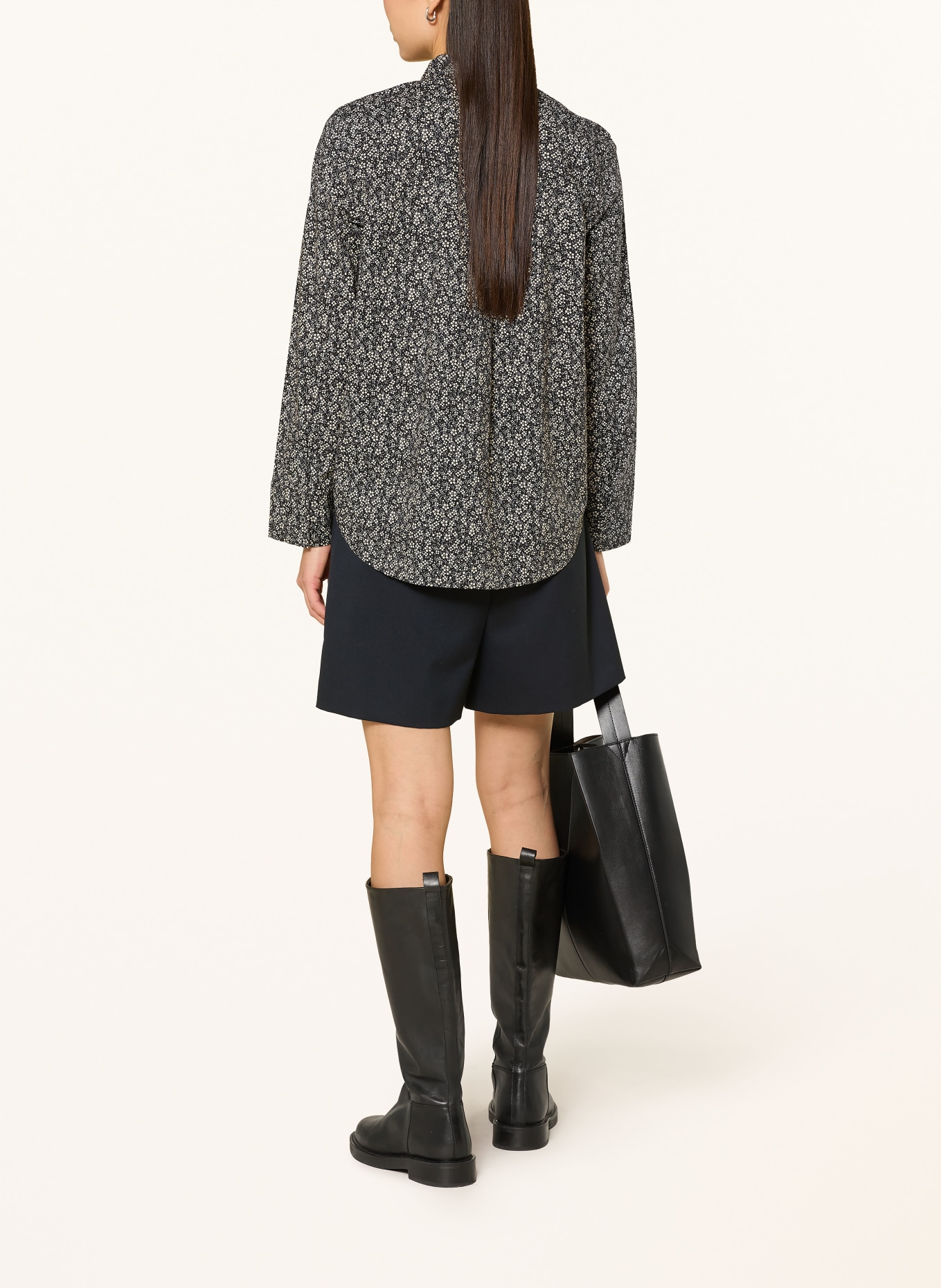 Marc O'Polo Shirt blouse: DARK BLUE / ECRU