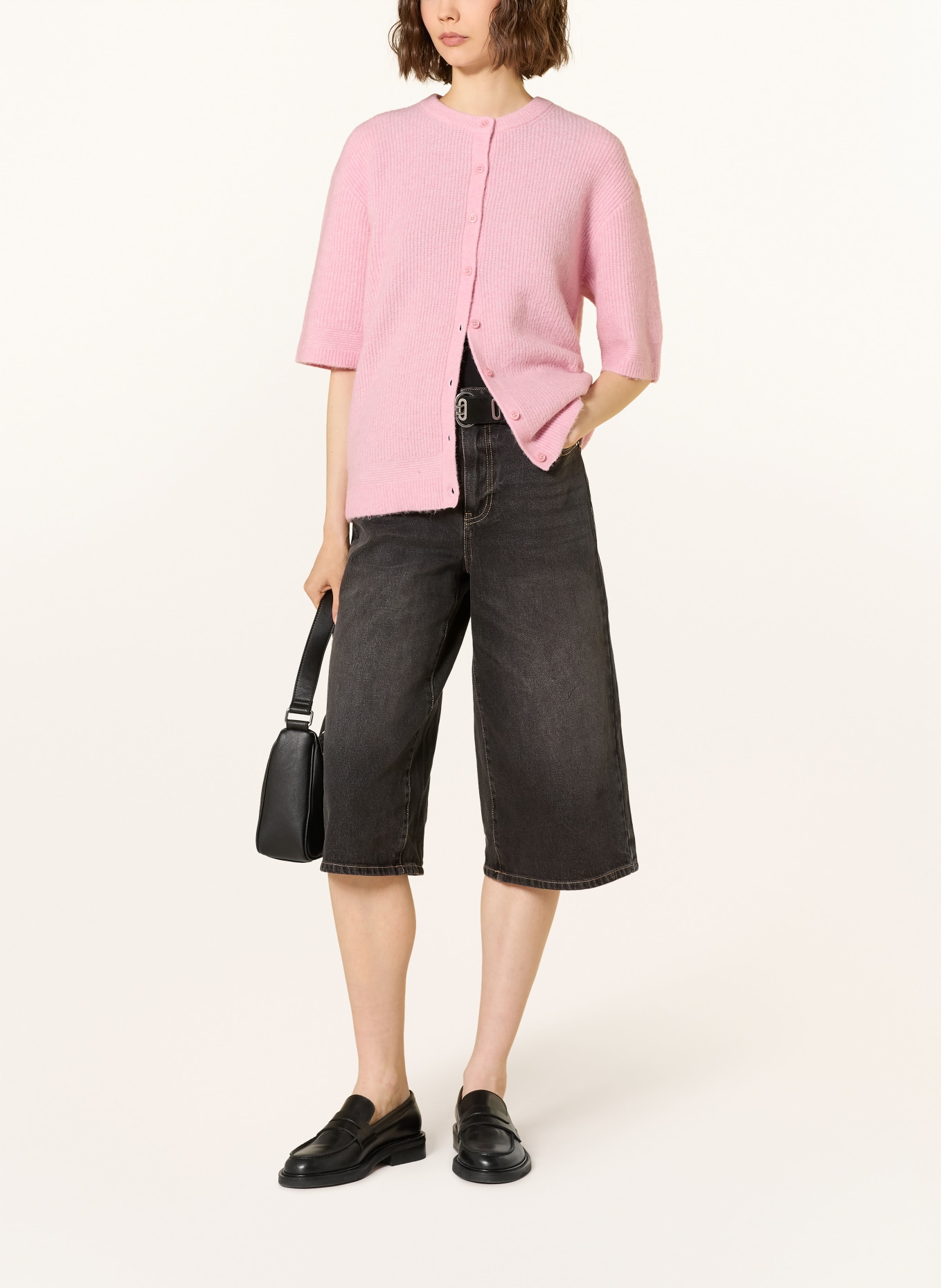 SAMSØE  SAMSØE SAANOURA cardigan with alpaca: PINK