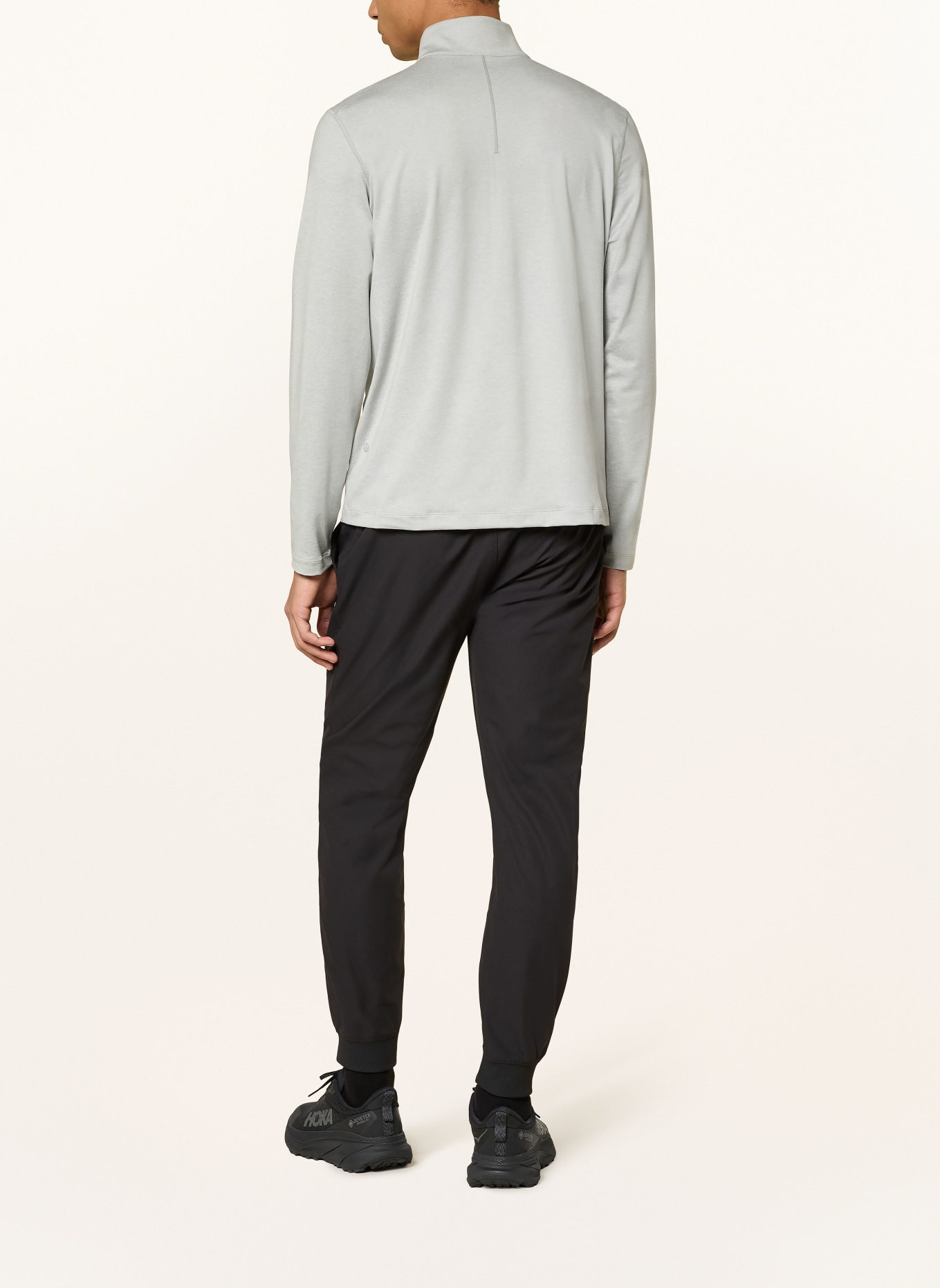 lululemon Sweter typu troyer z dżerseju SOFT JERSEY: JASNOCZARY