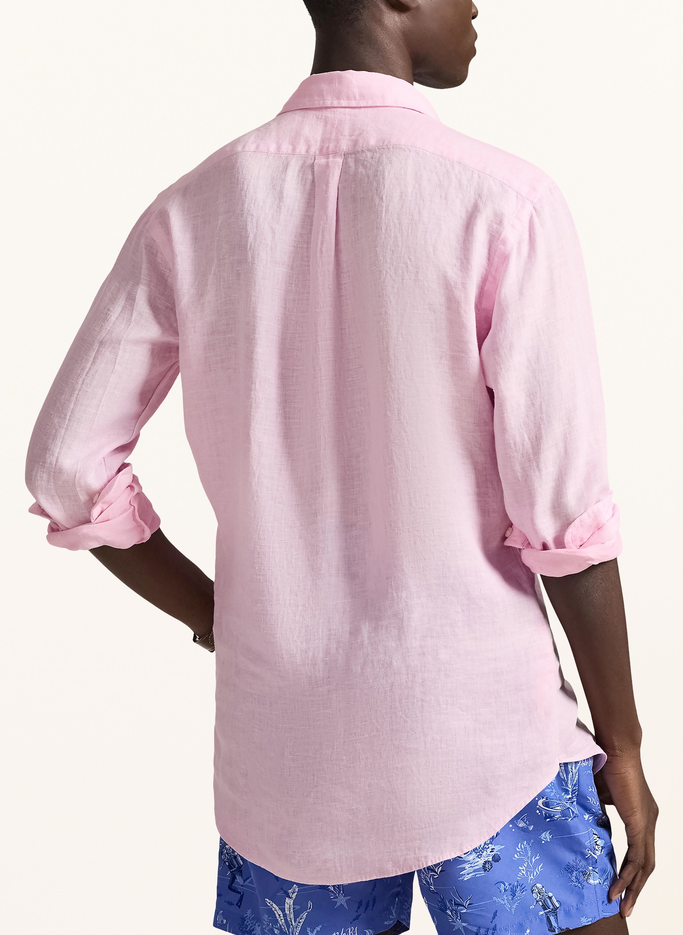 POLO RALPH LAUREN Chemise en lin coupe slim: ROSE