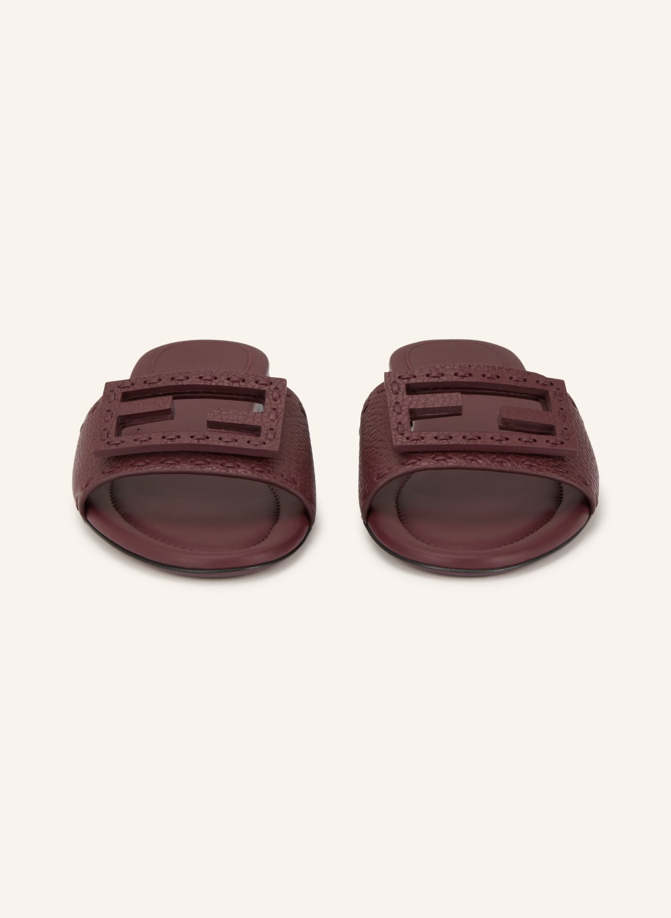 FENDI Pantoletten: DUNKELROT