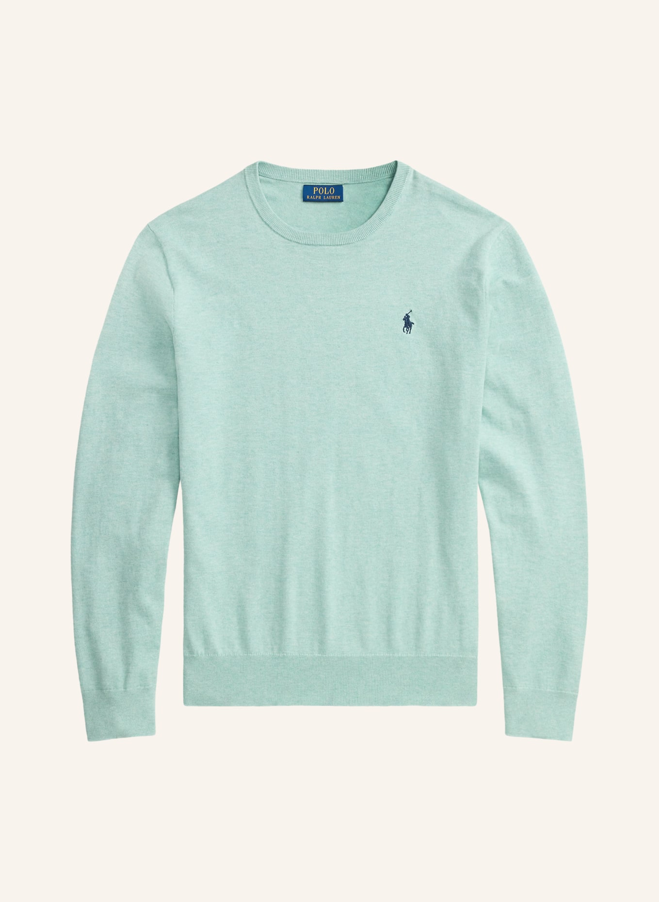 POLO RALPH LAUREN Pullover: HELLGRÜN / DUNKELBLAU