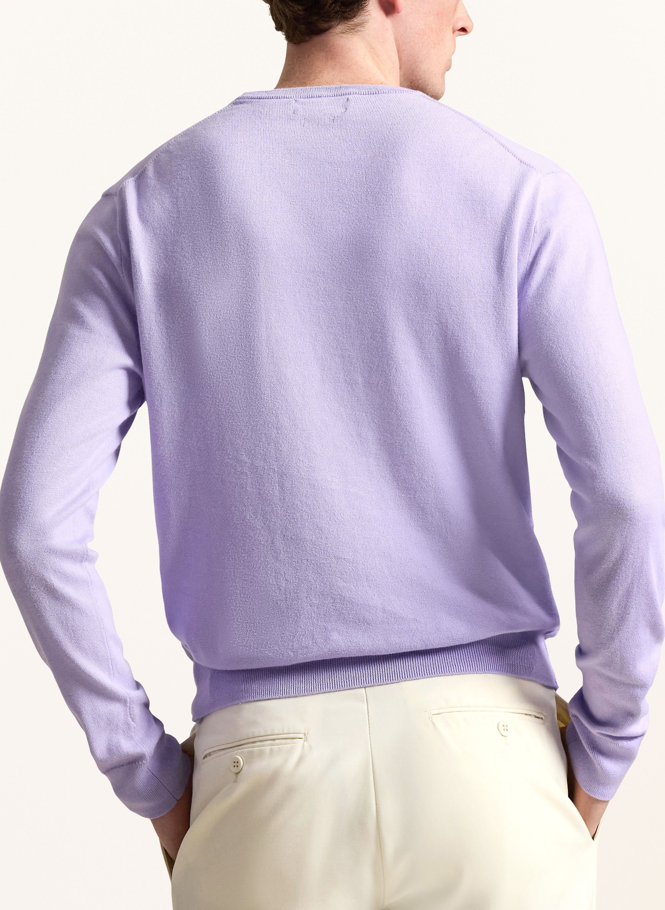 POLO RALPH LAUREN Pullover: HELLLILA / GRAU