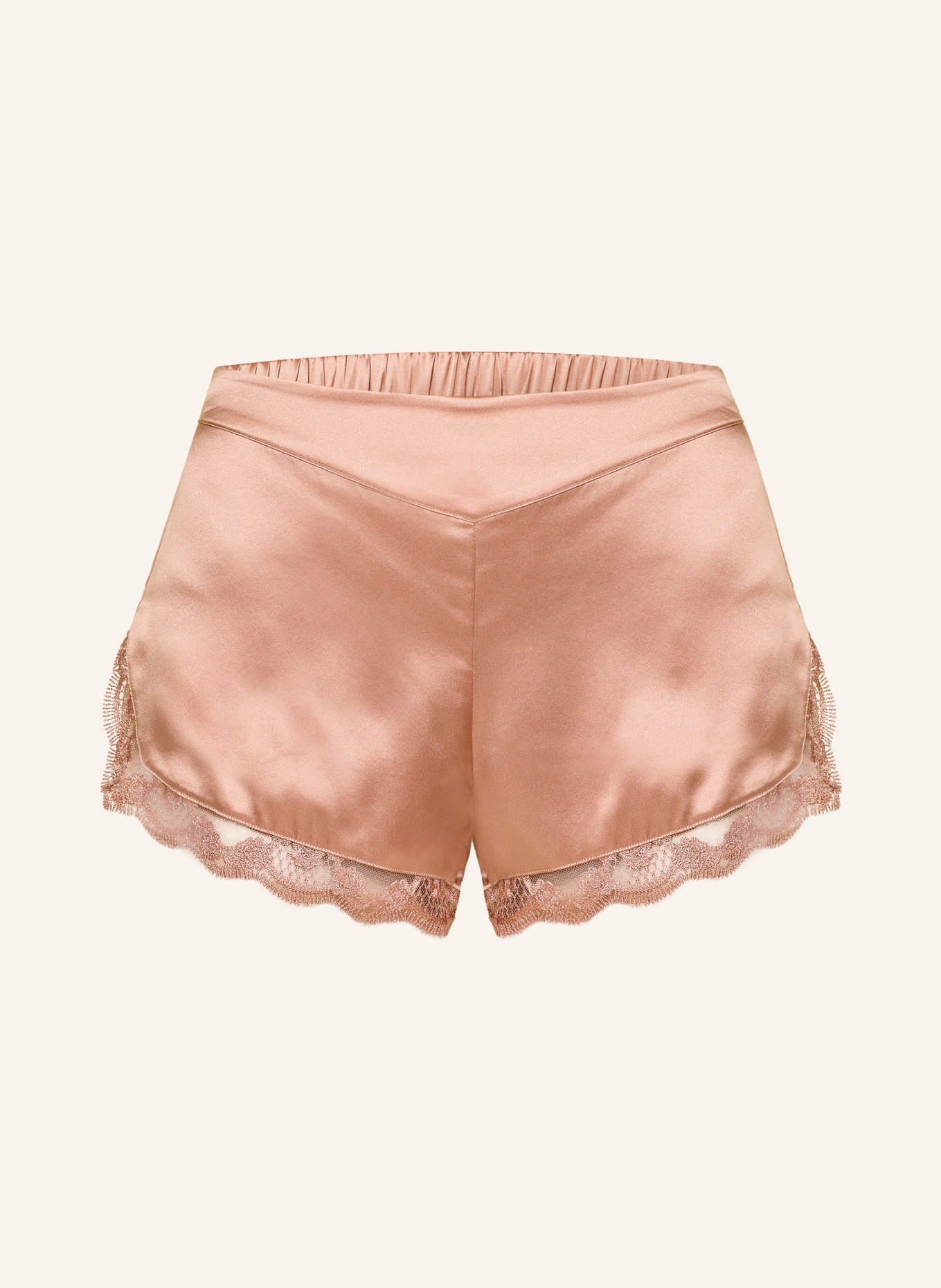 SIMONE PÉRÈLE Schlafshorts LOVE ME aus Seide: ROSÉ