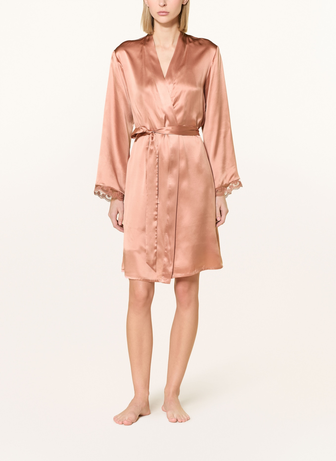 SIMONE PÉRÈLE Ladies' silk robe LOVE ME: ROSE