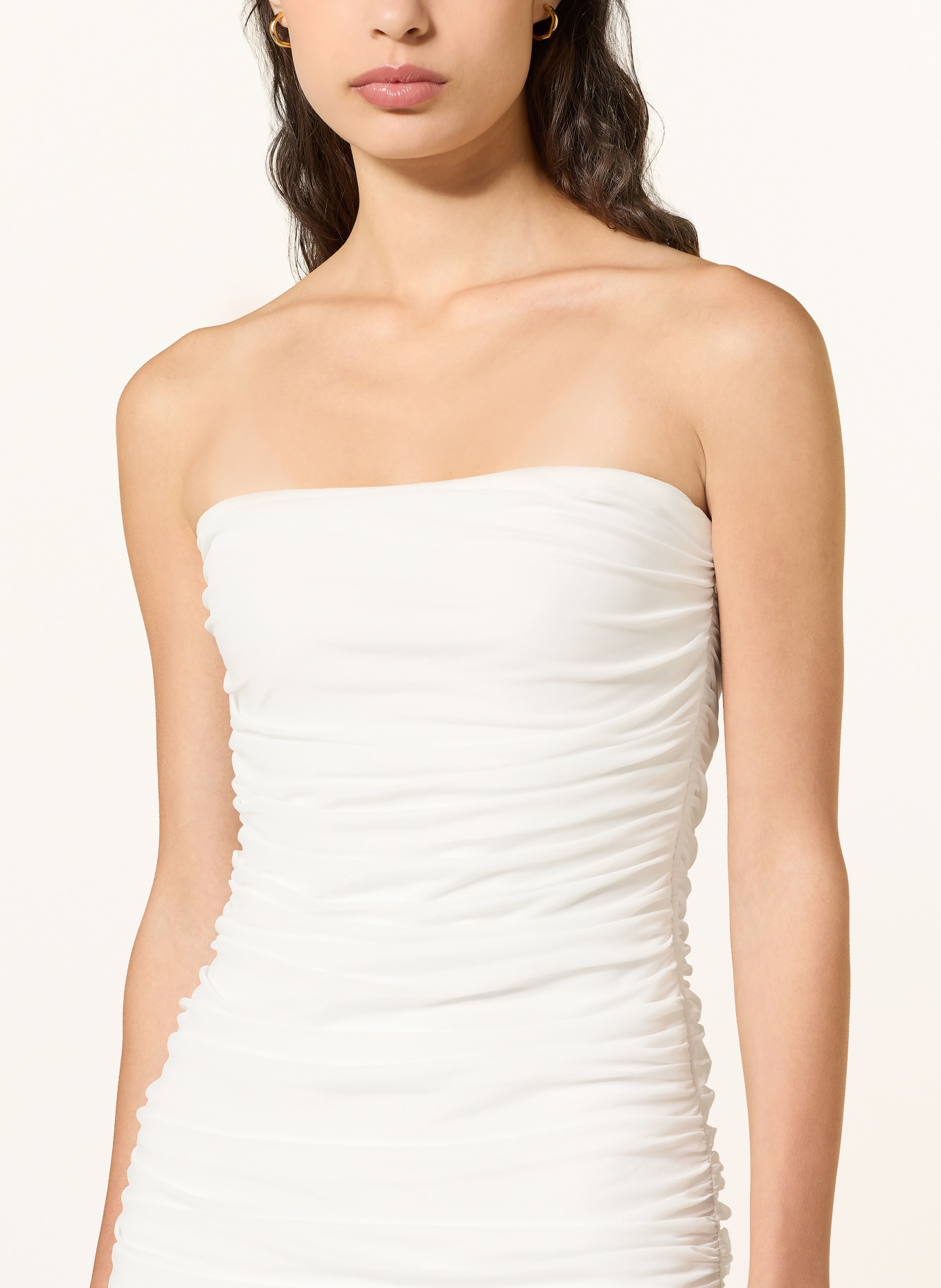 RETROFÊTE ADELE off-shoulder dress: ECRU