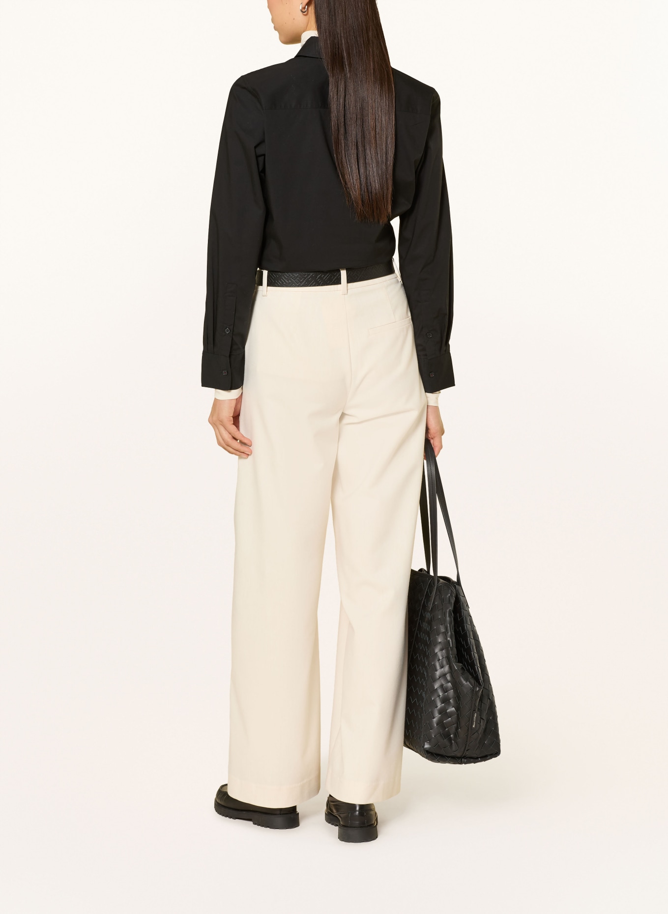 TOMMY HILFIGER Hemdbluse: SCHWARZ