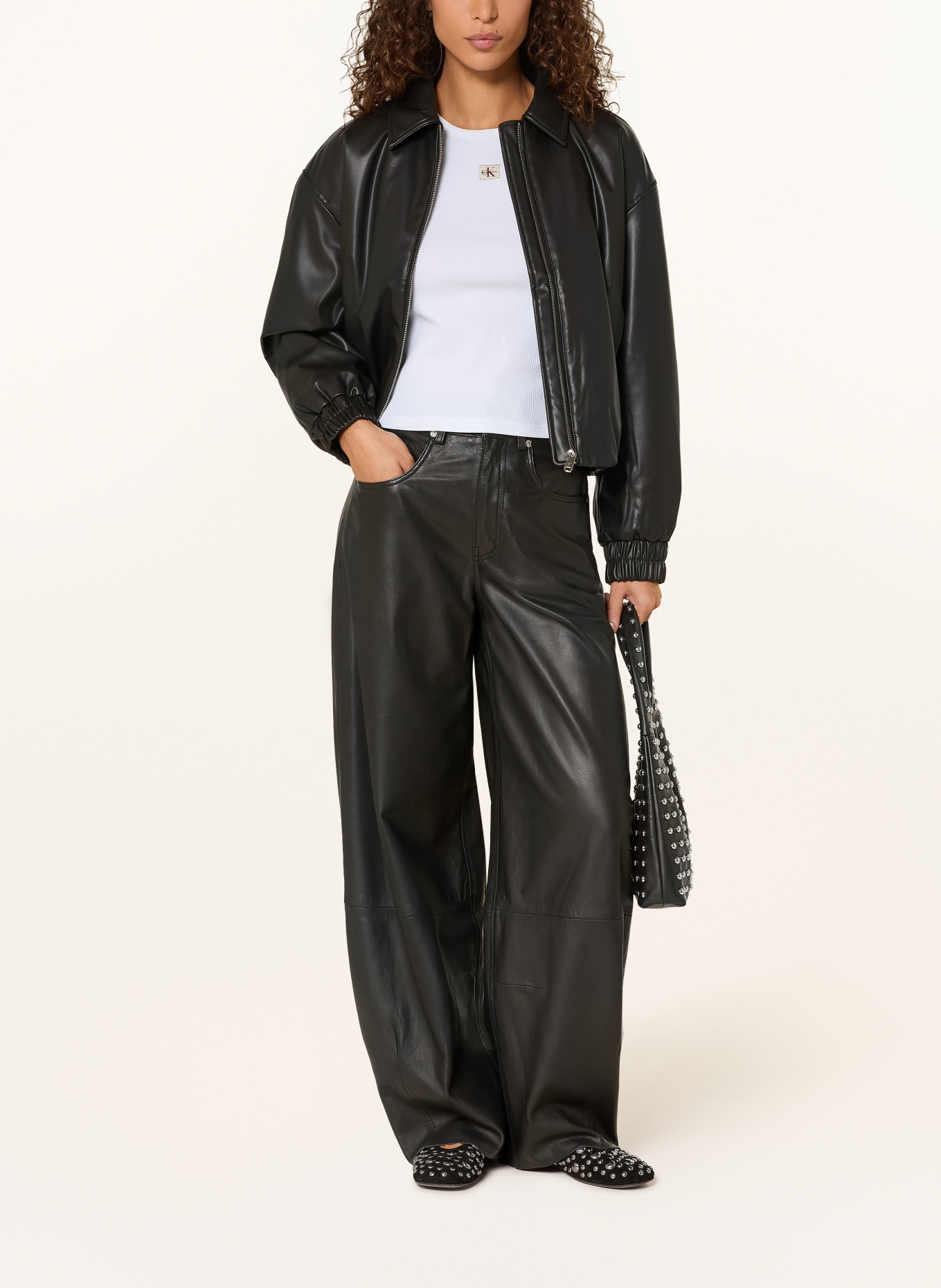 Calvin Klein Jeans Top: BIAŁY