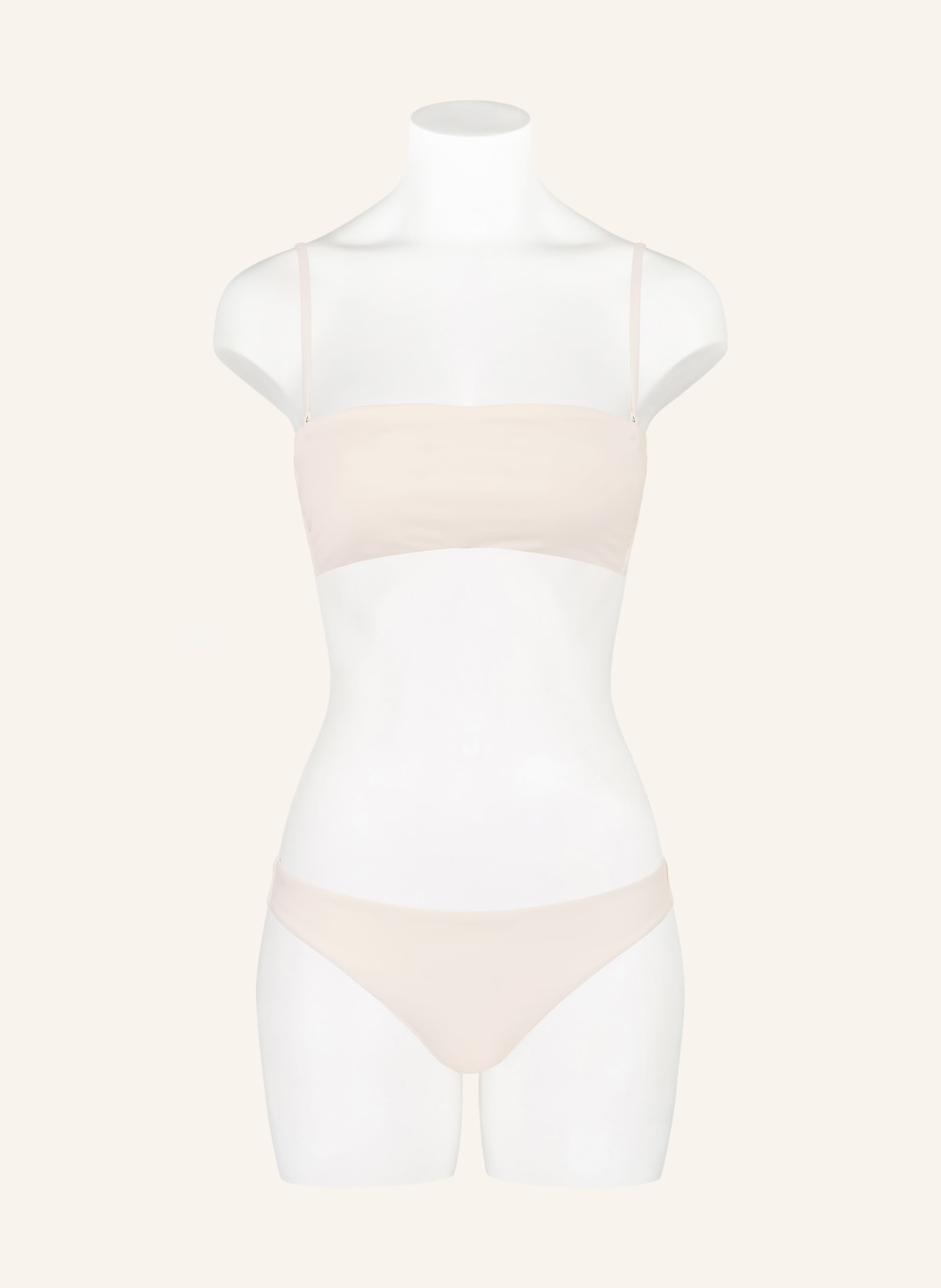 Calvin Klein Bandeau-Bikini-Top: CREME