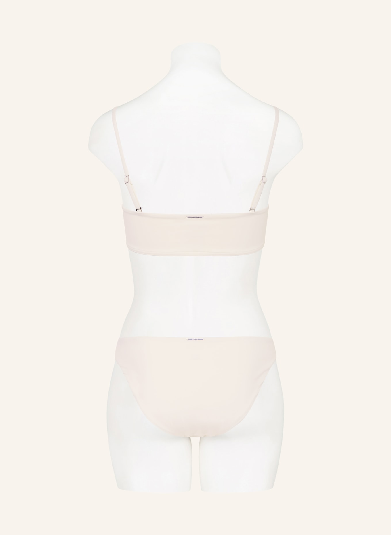 Calvin Klein Bandeau-Bikini-Top: CREME