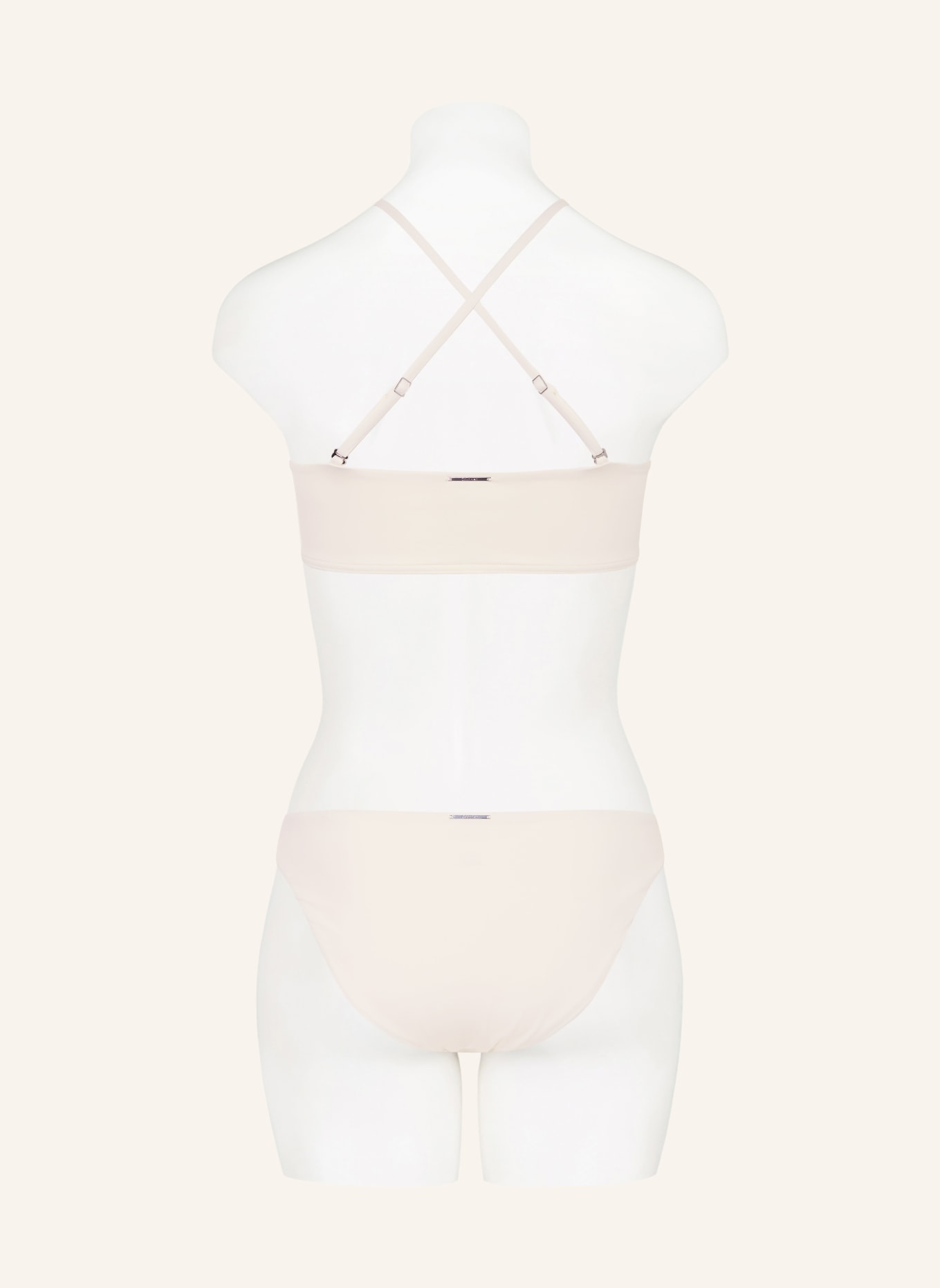 Calvin Klein Bandeau-Bikini-Top: CREME