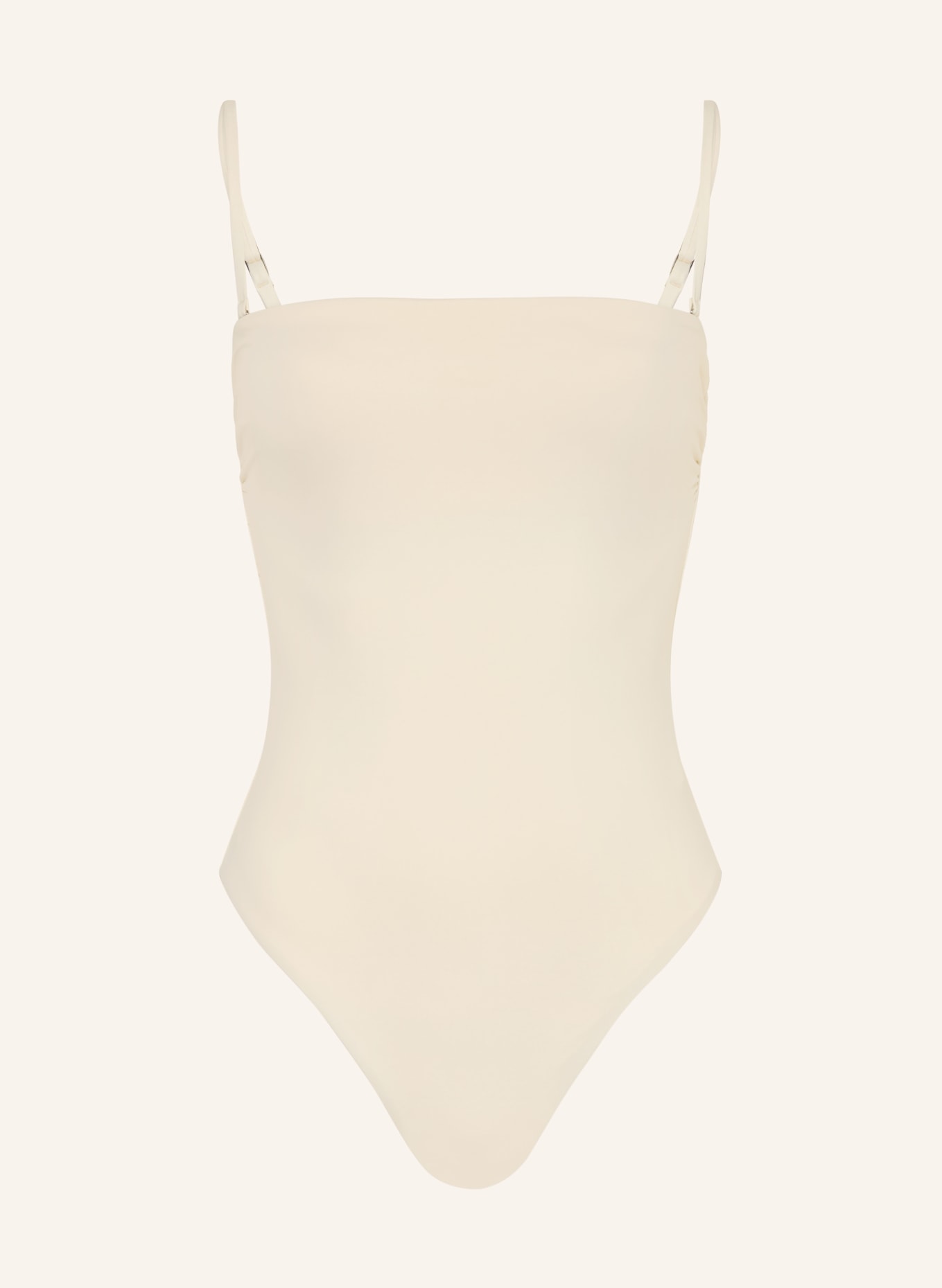 Calvin Klein Bandeau-Badeanzug: CREME