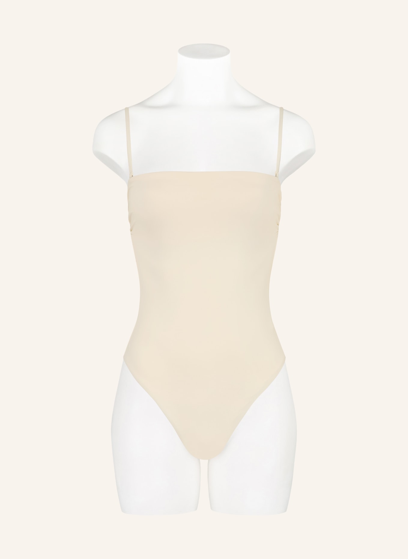 Calvin Klein Bandeau-Badeanzug: CREME