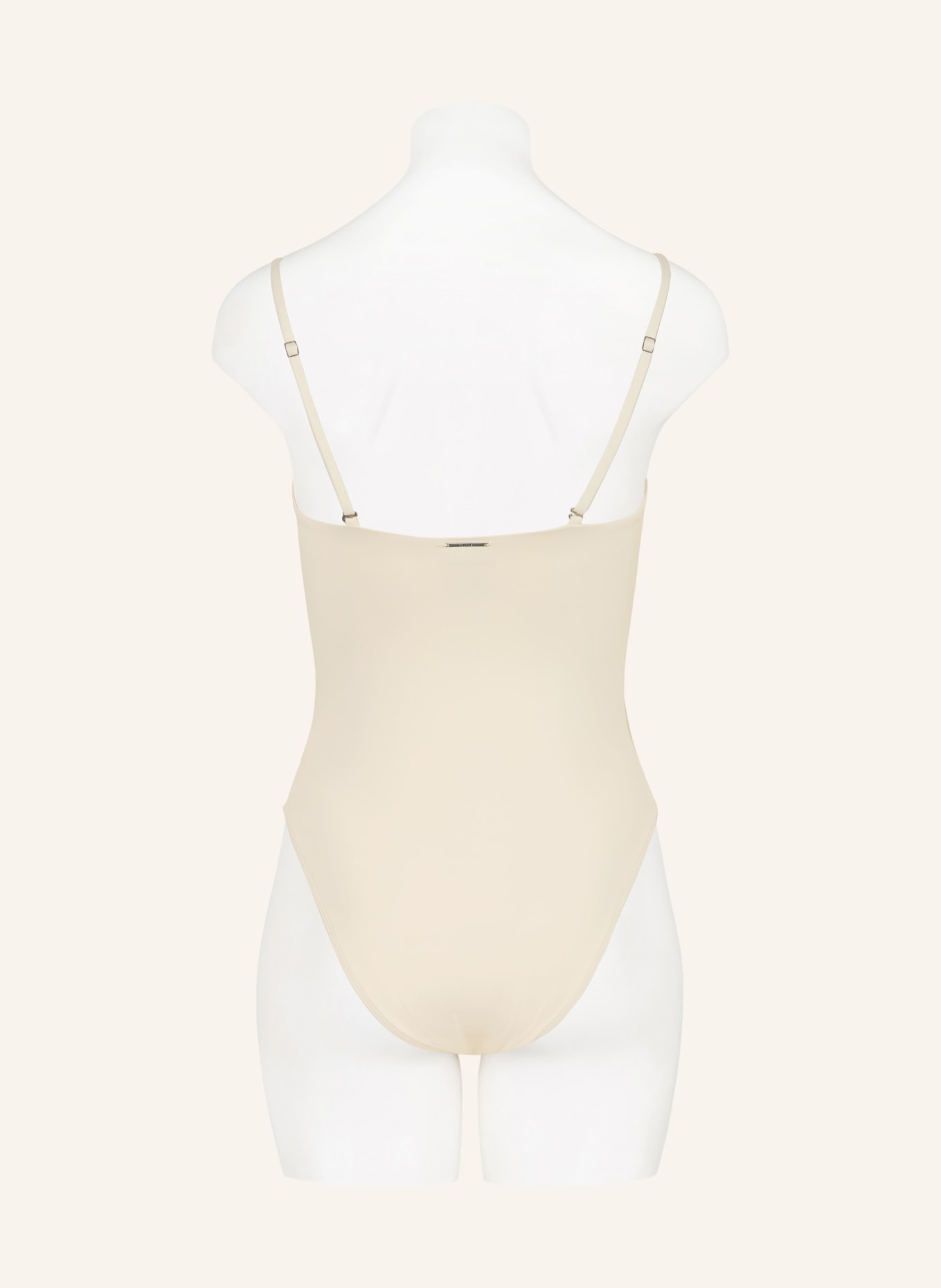 Calvin Klein Bandeau-Badeanzug: CREME