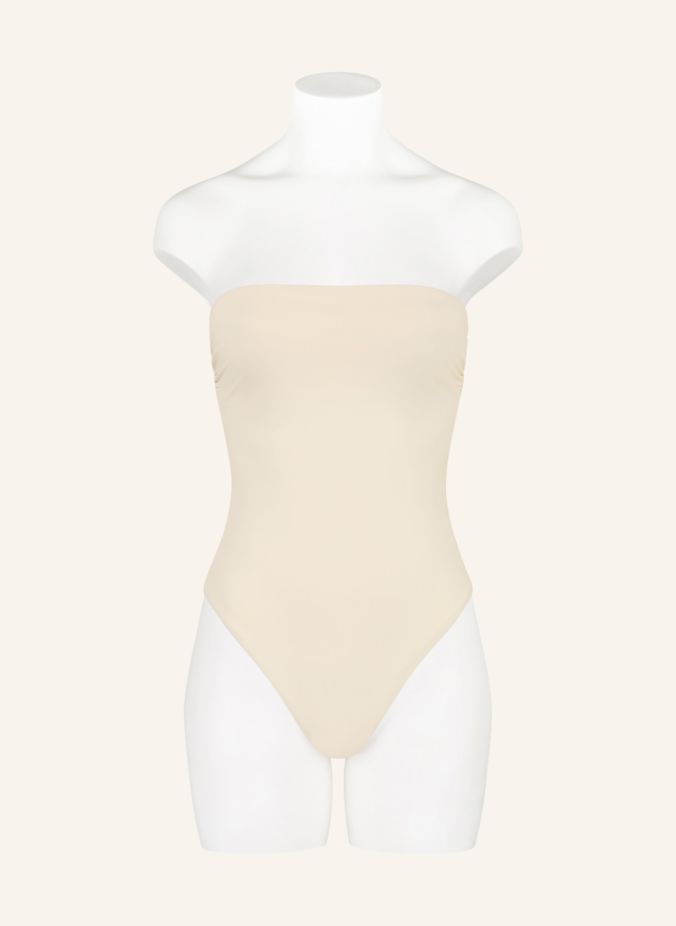 Calvin Klein Bandeau-Badeanzug: CREME