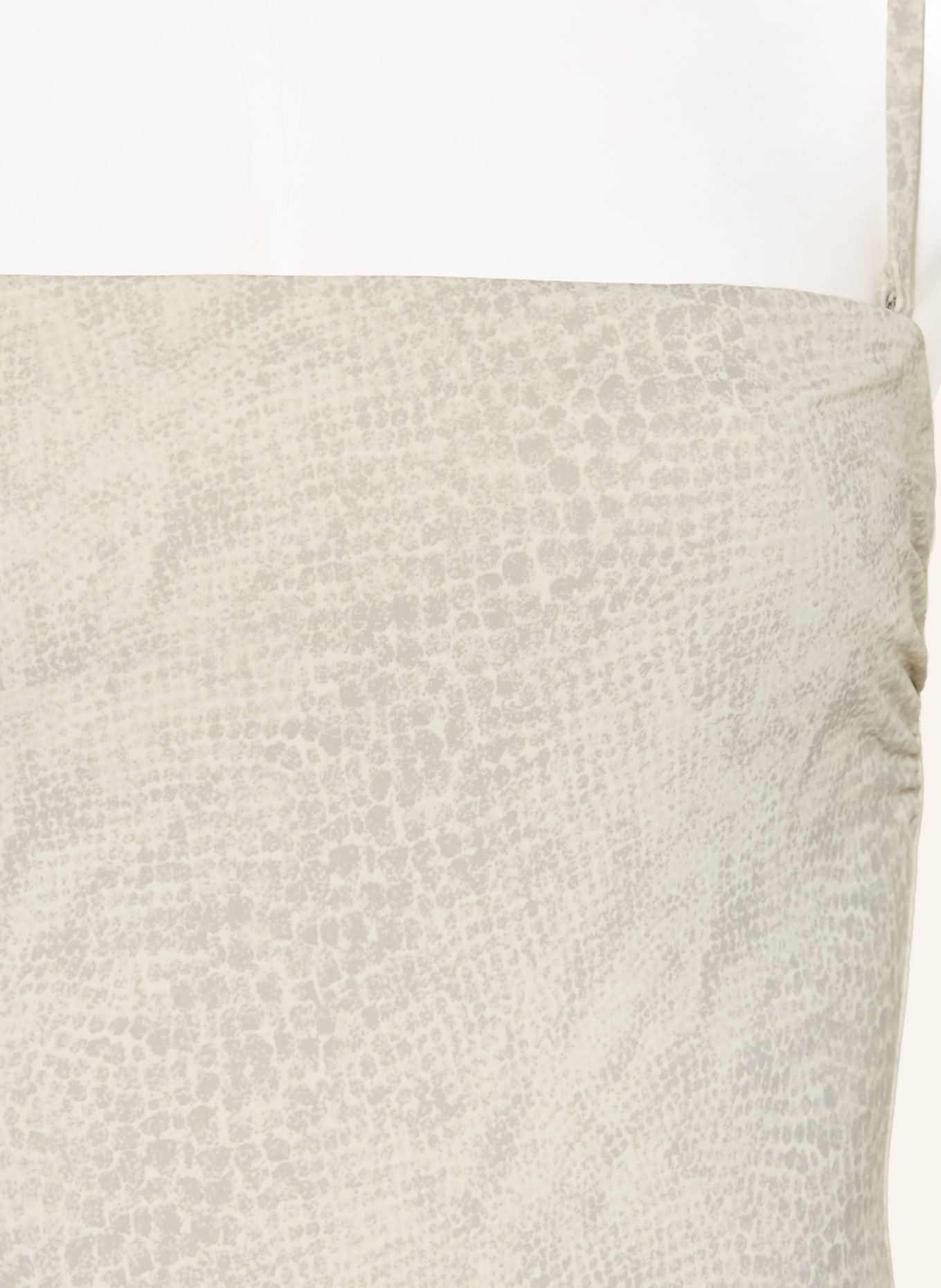 Calvin Klein Bandeau-Badeanzug: CREME / HELLGRAU