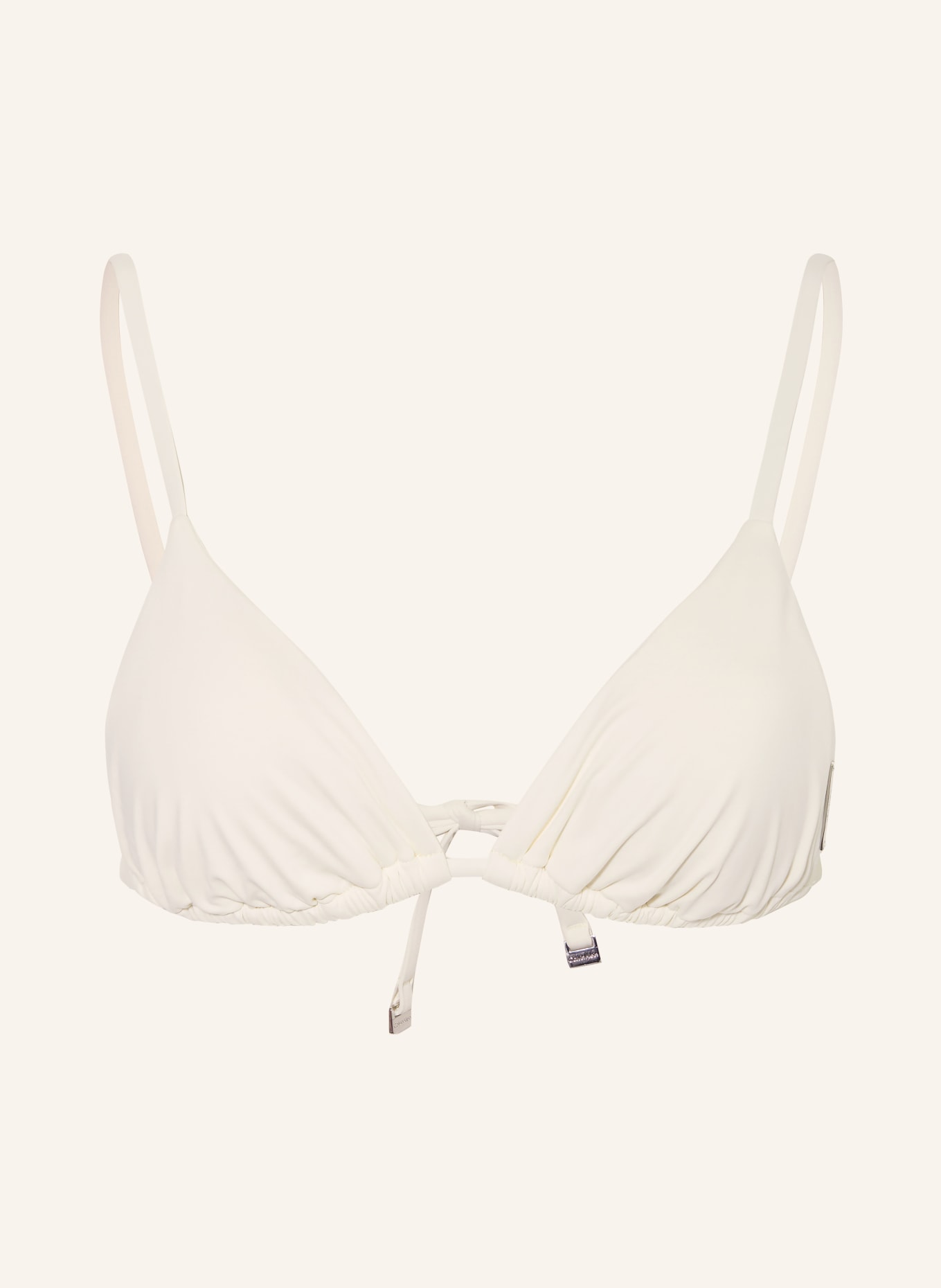 Calvin Klein Triangel-Bikini-Top: CREME