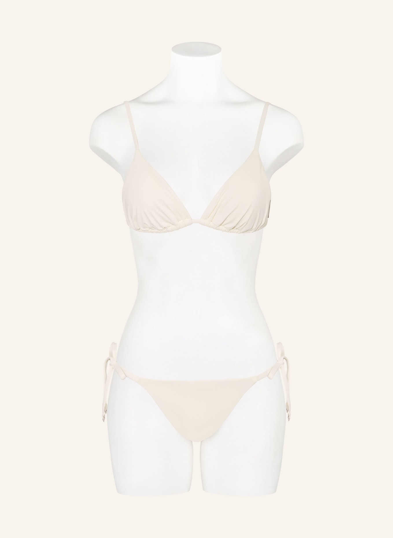 Calvin Klein Triangel-Bikini-Hose: CREME