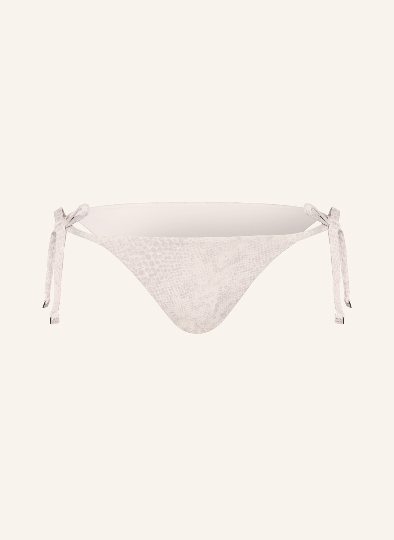 Calvin Klein Triangel-Bikini-Hose: GRAU / CREME