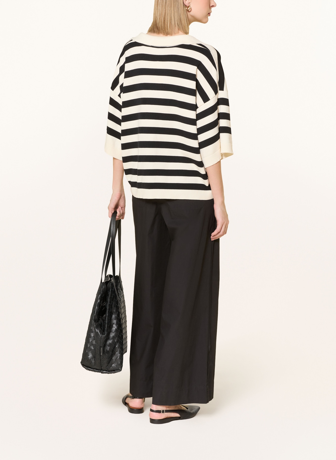 TOMMY HILFIGER Kalhoty Marlene POPLIN: ČERNÁ