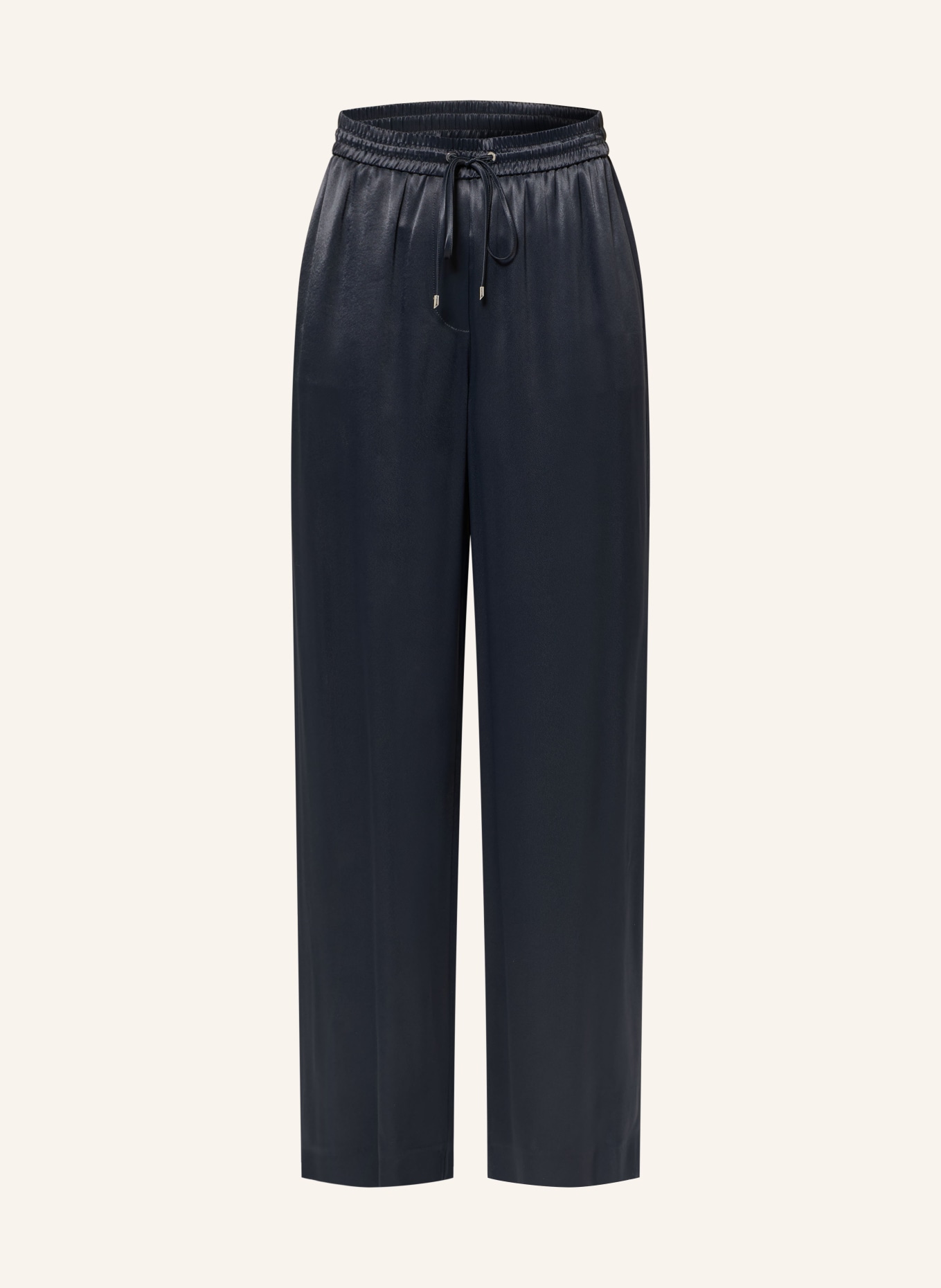 BOSS Marlenehose TAVATI aus Satin: DUNKELBLAU