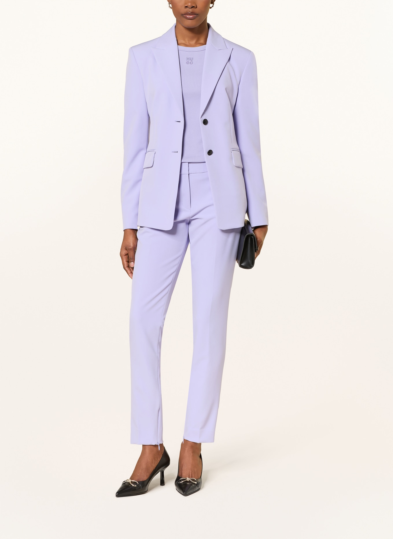 HUGO Kalhoty HEDIMA: SVĚTLE FIALOVÁ