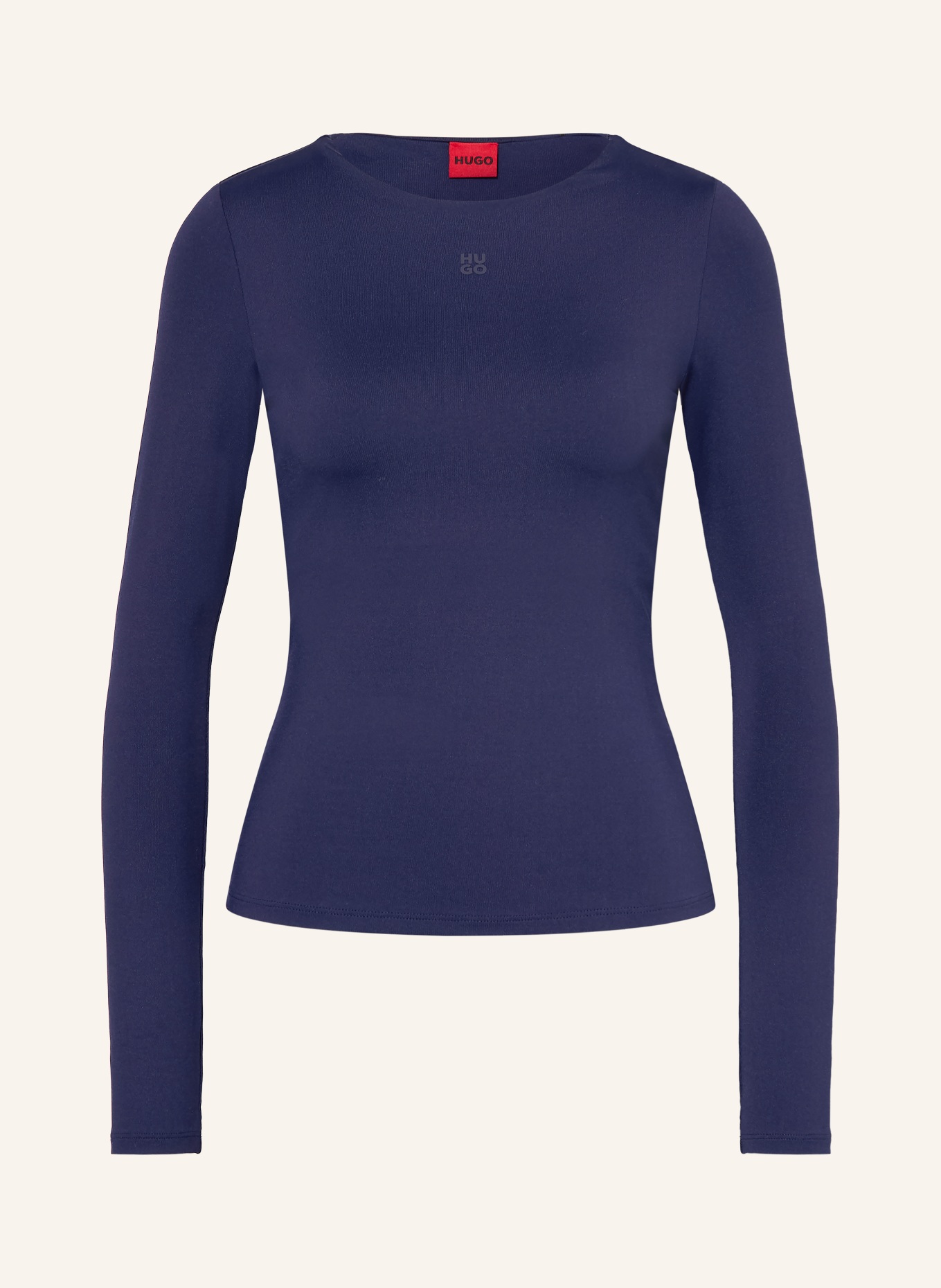 HUGO Longsleeve DASIIA: DUNKELBLAU