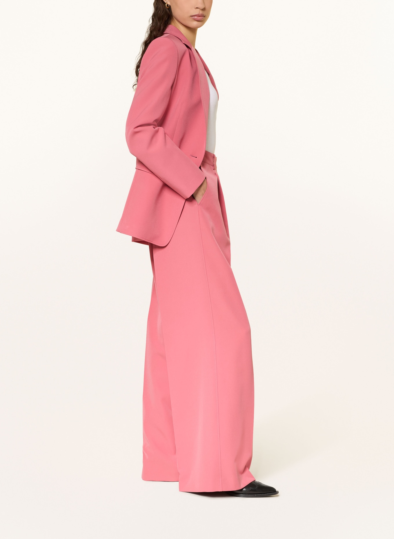 BOSS Spodnie marlena TIWI: JASNOCZERWONY