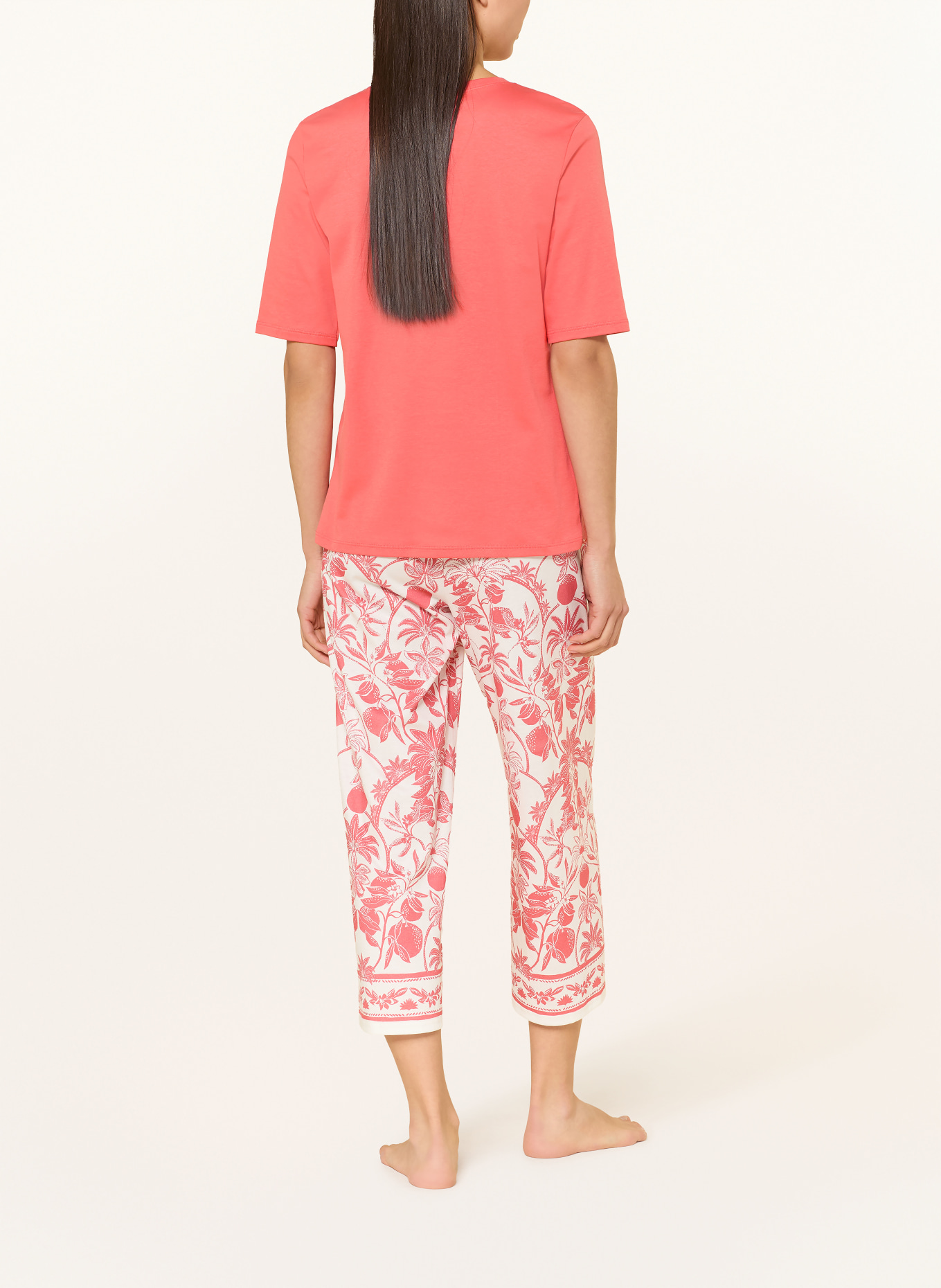 CALIDA Pyžamové tričko FAVOURITES MARINE: SVĚTLE ČERVENÁ