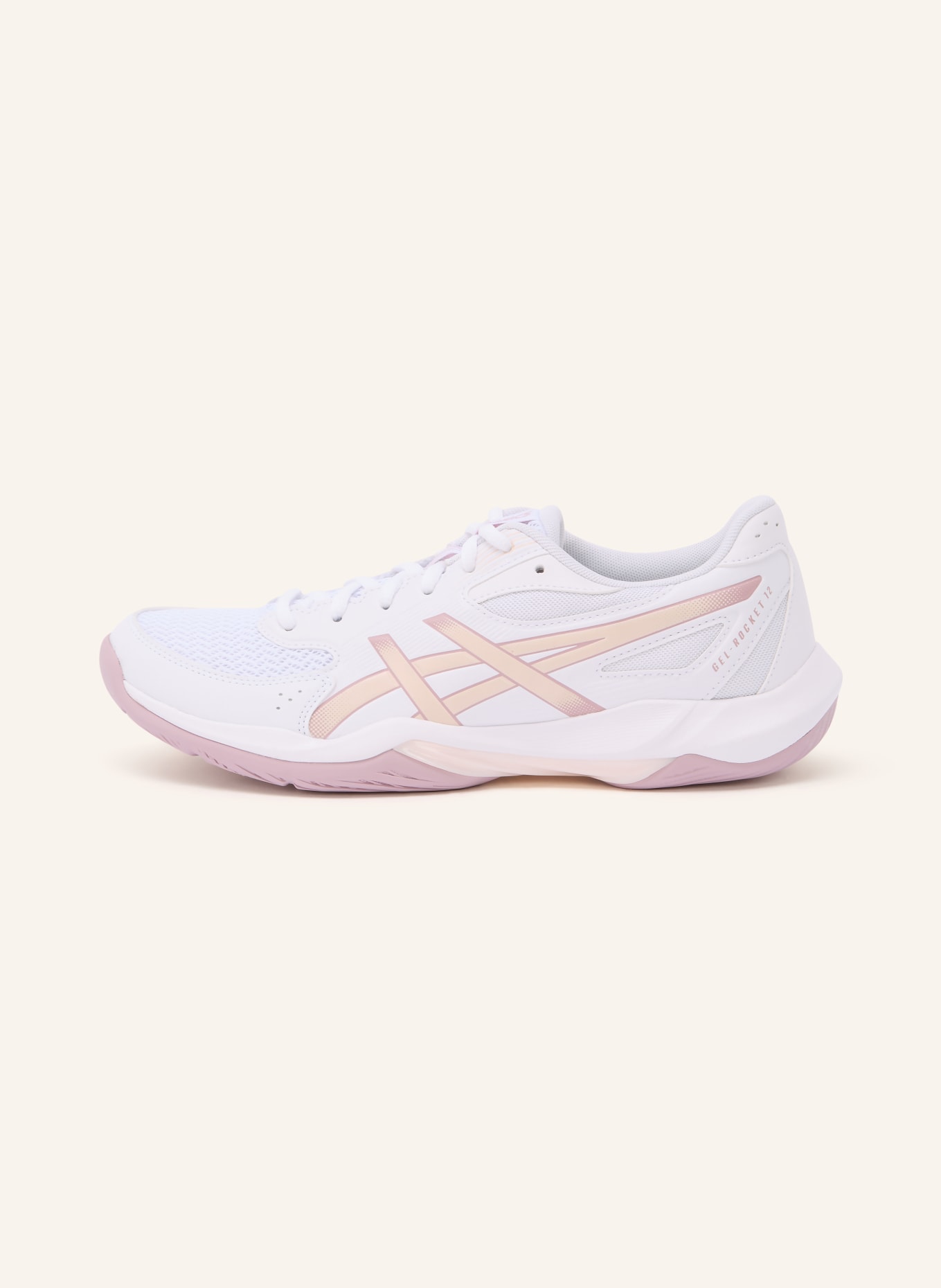 ASICS Indoorschuhe GEL-ROCKET 12: WEISS / HELLROSA
