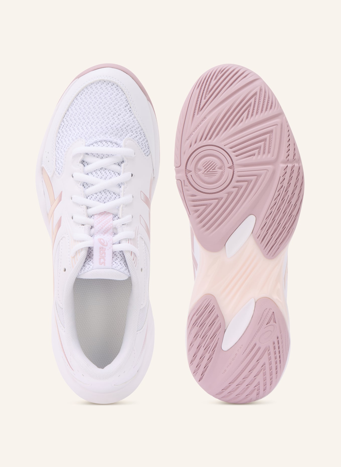 ASICS Indoorschuhe GEL-ROCKET 12: WEISS / HELLROSA