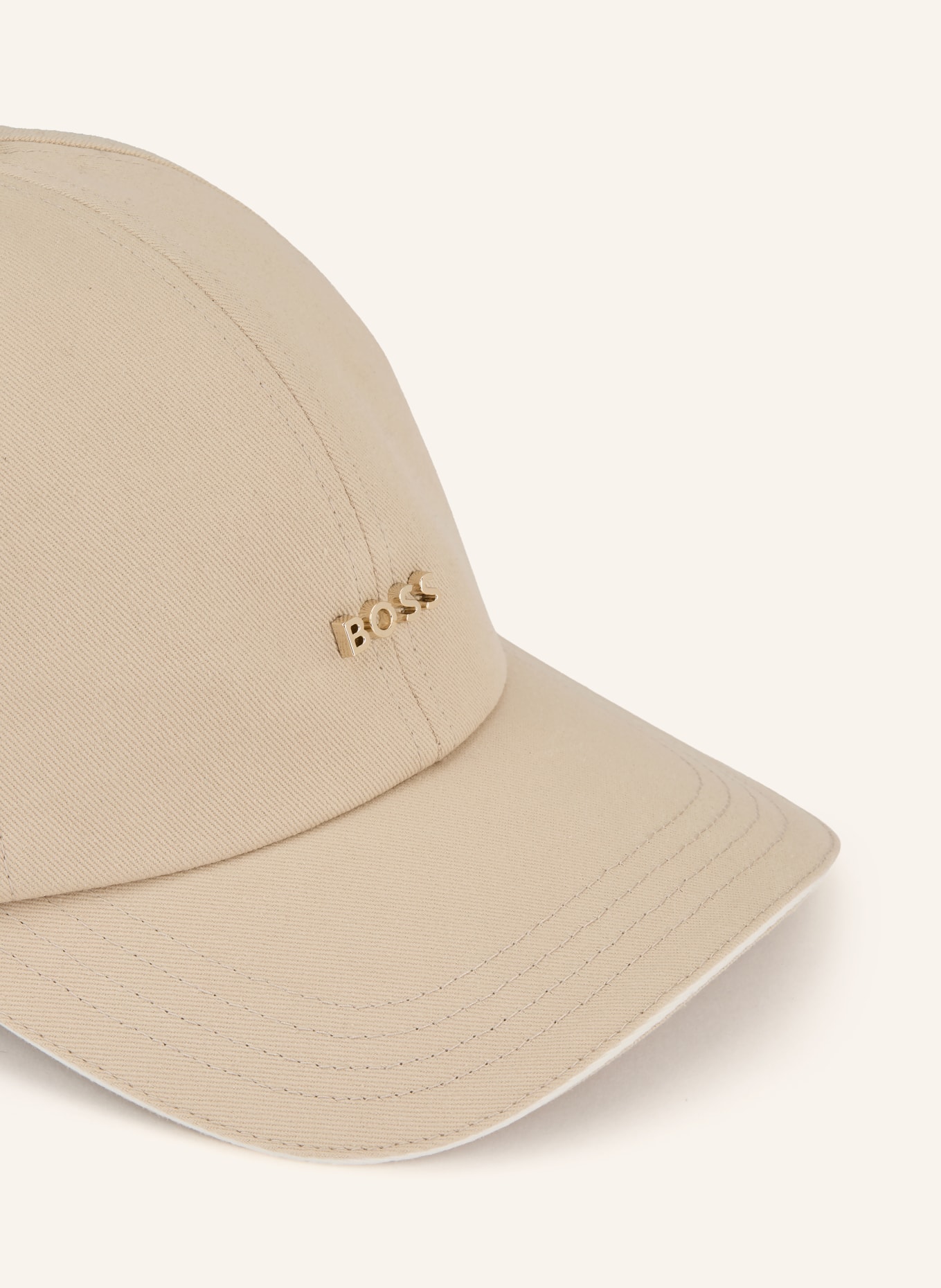 BOSS Czapka z daszkiem ARI: BEŻOWY