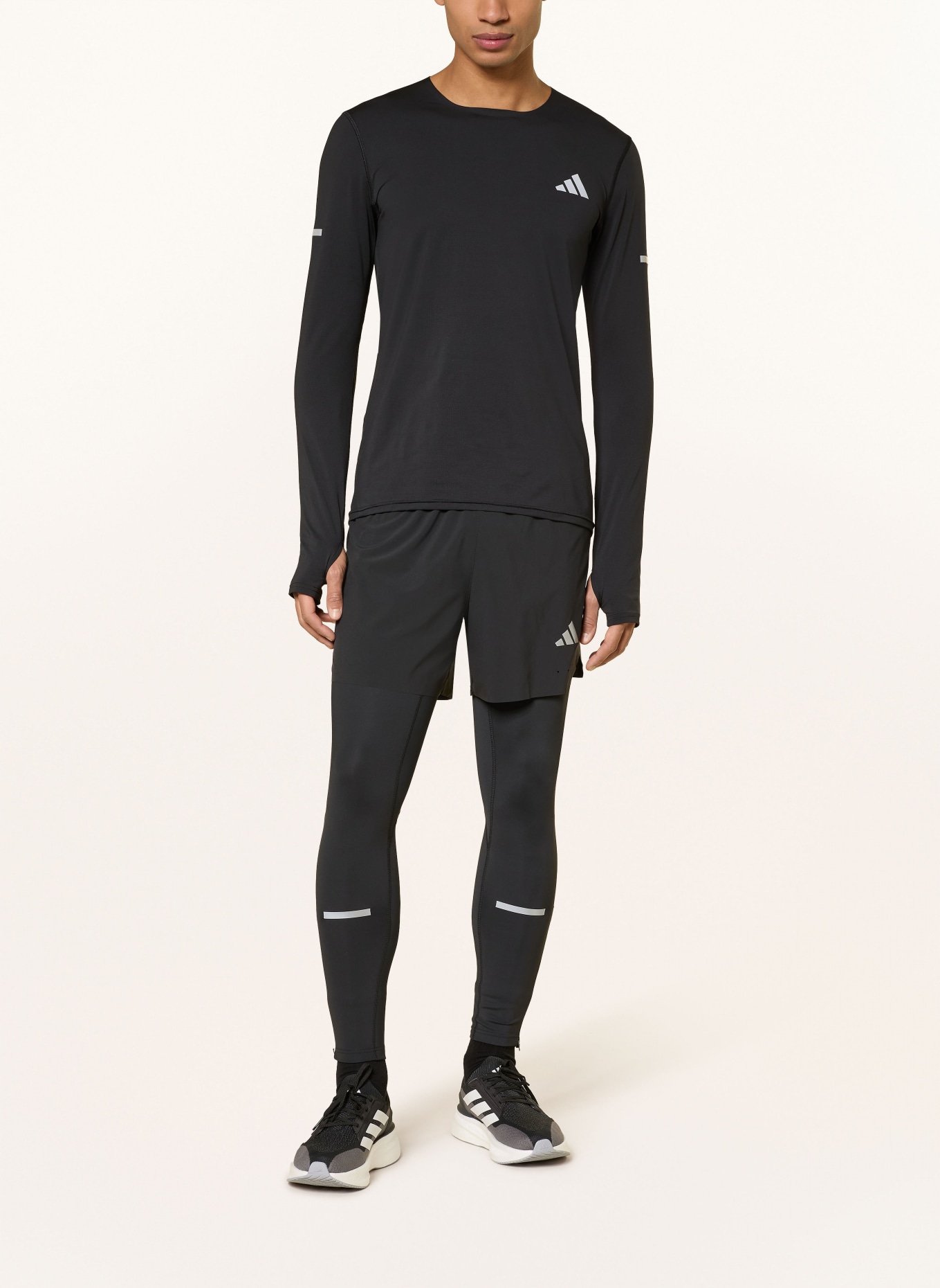 adidas Běžecké legíny ADI365: ČERNÁ