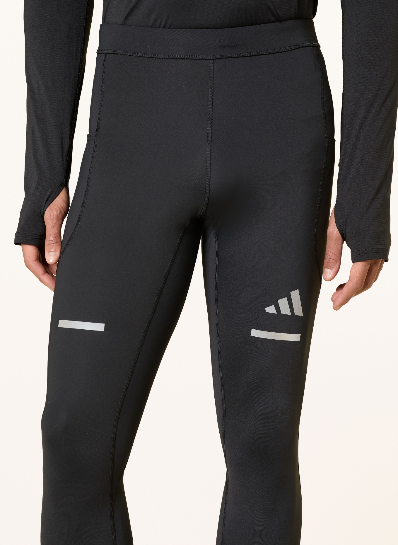 adidas Běžecké legíny ADI365: ČERNÁ