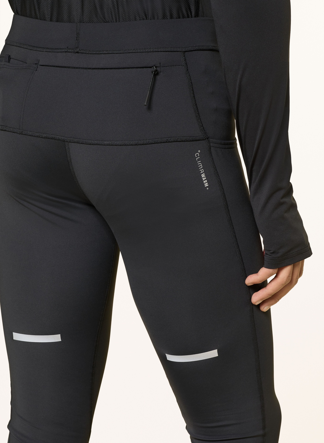 adidas Běžecké legíny ADI365: ČERNÁ