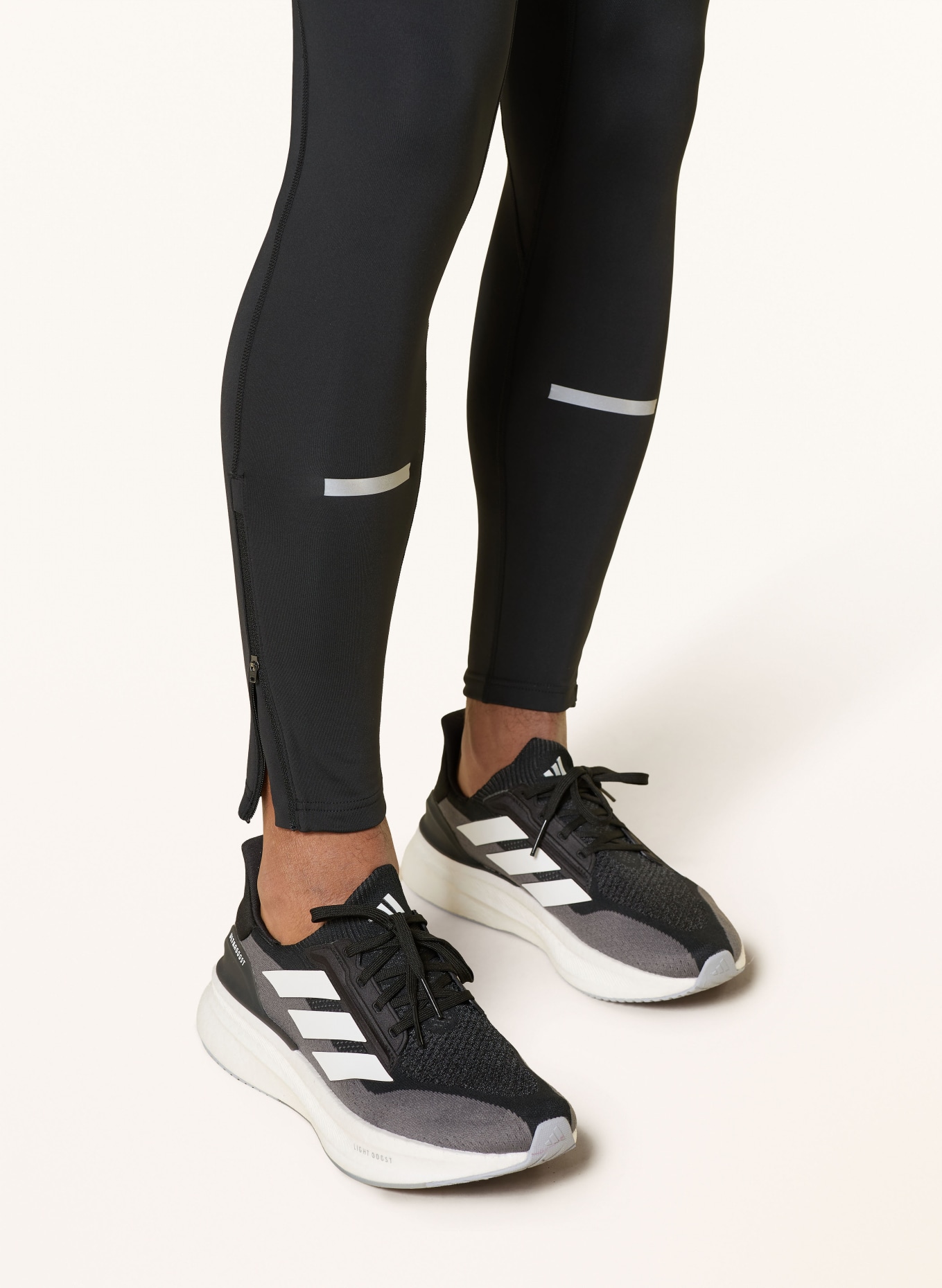 adidas Běžecké legíny ADI365: ČERNÁ