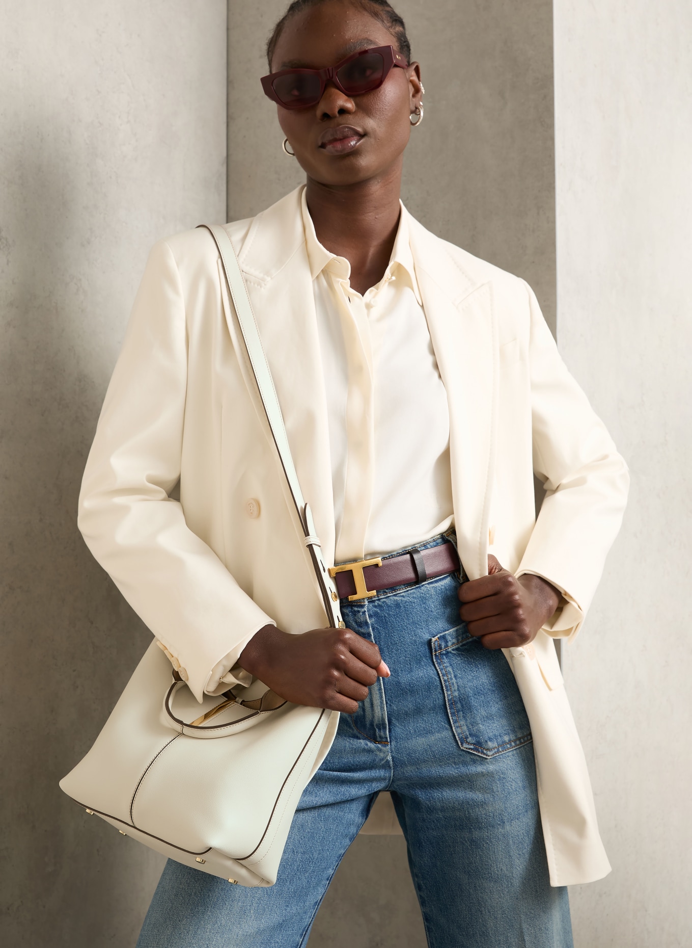 TOD'S Shopper MINI: KRÉMOVÁ