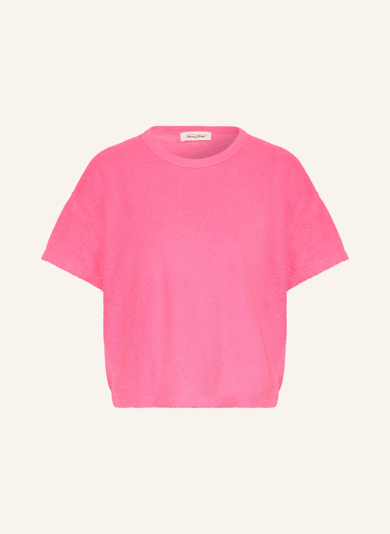 American Vintage Tričko z froté: RŮŽOVÁ