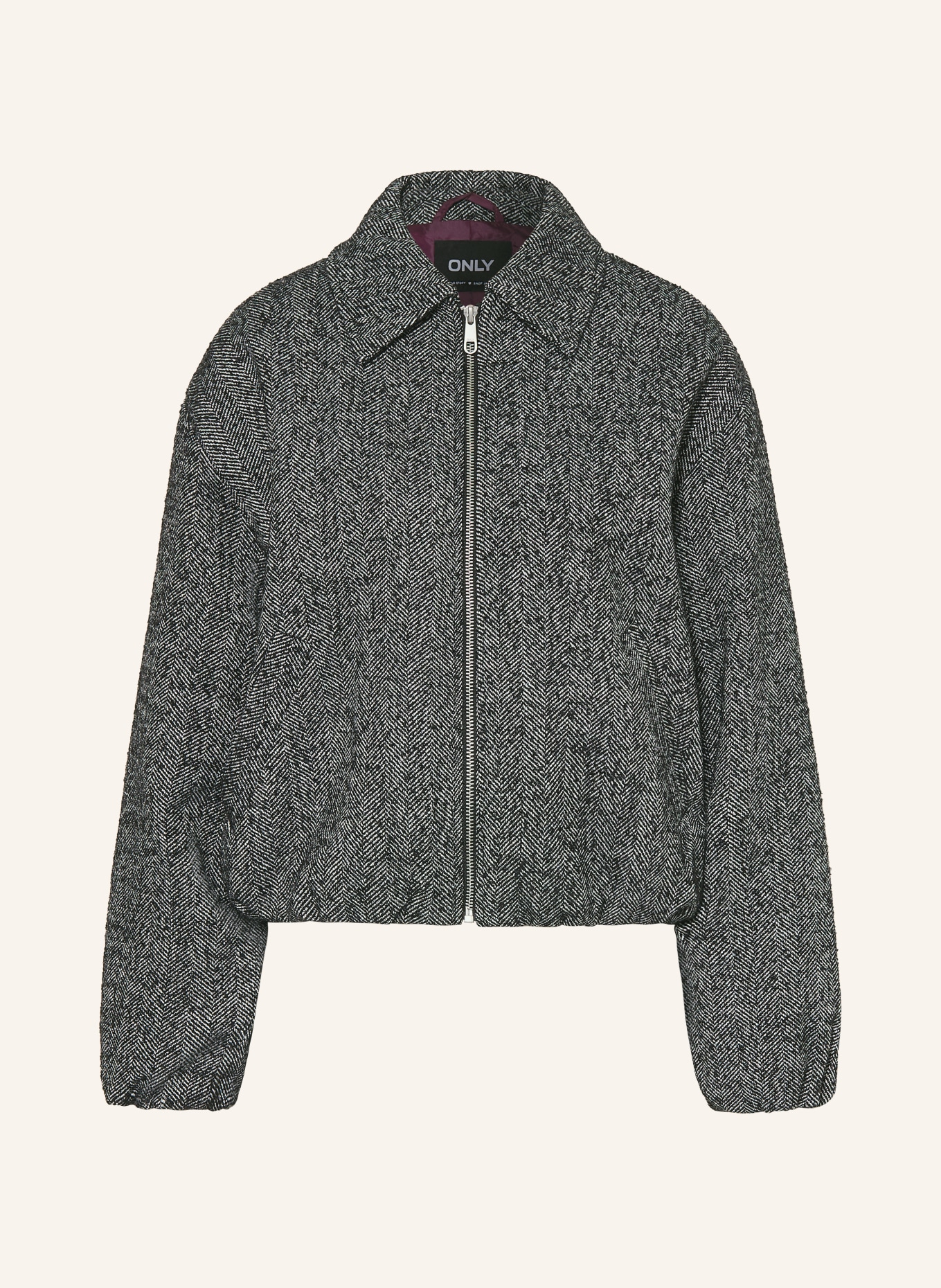 ONLY blouson: BLACK / WHITE