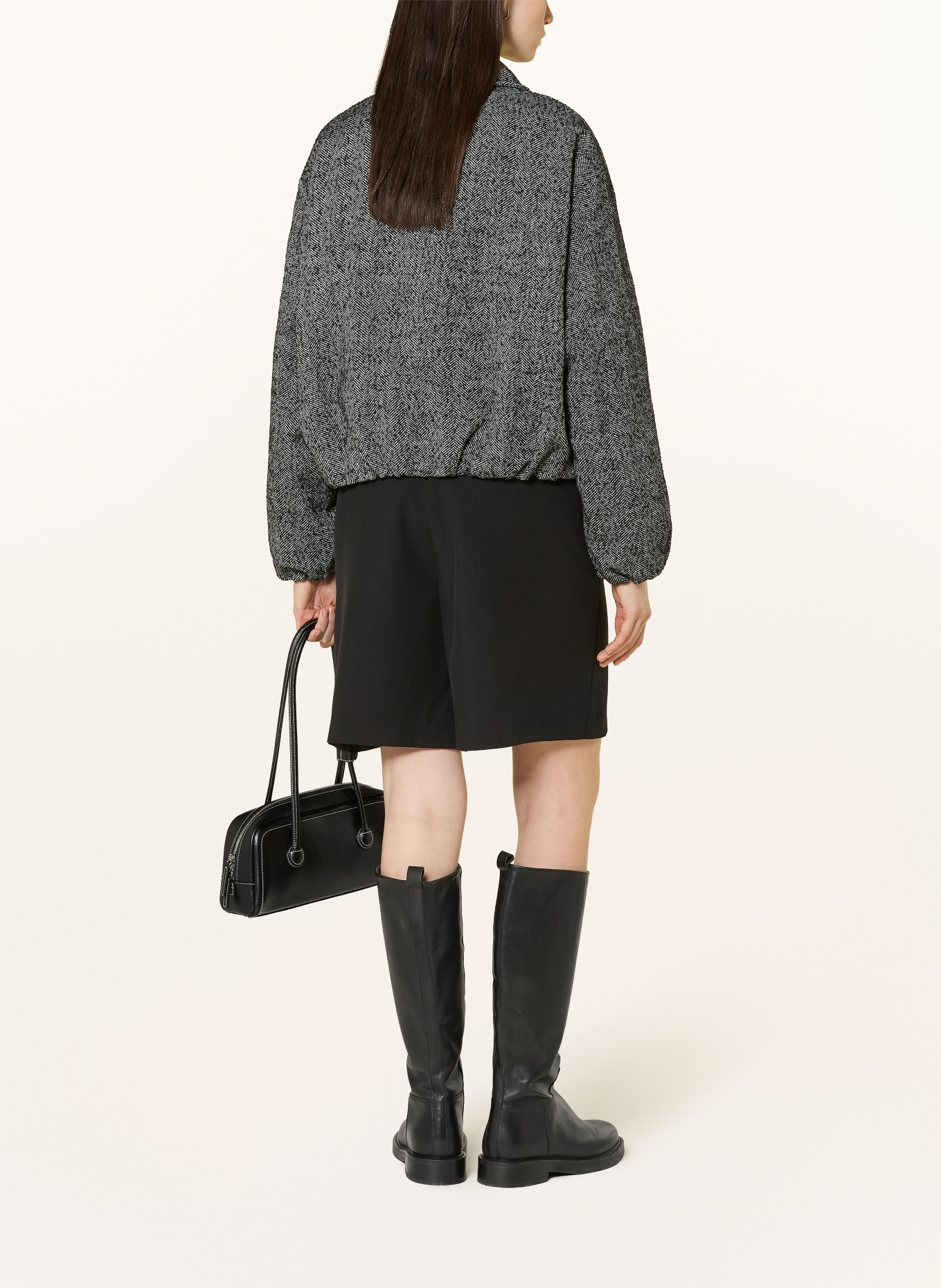 ONLY blouson: BLACK / WHITE