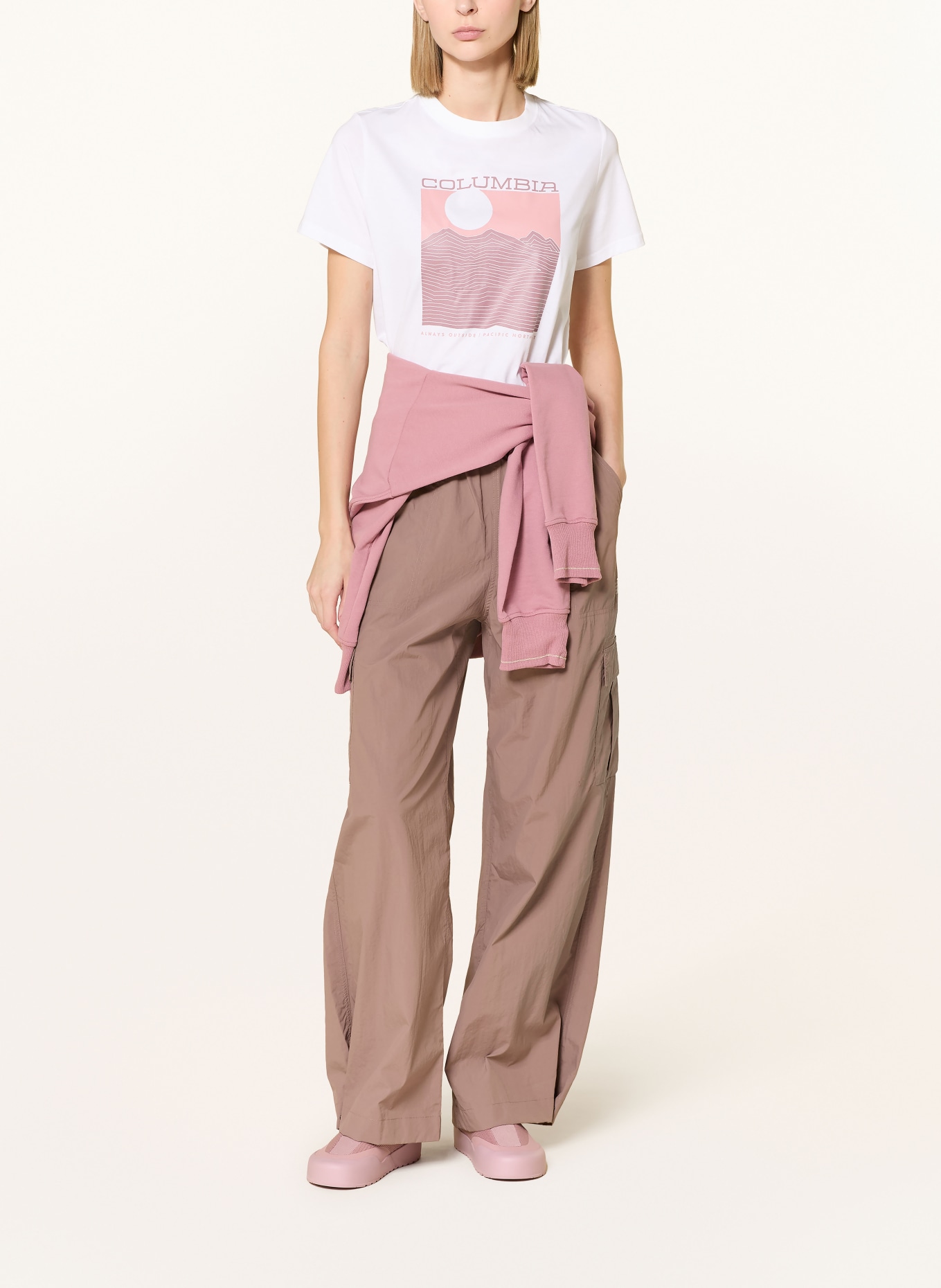 Columbia T-shirt ROLLING BEND™: BLADORÓŻOWY