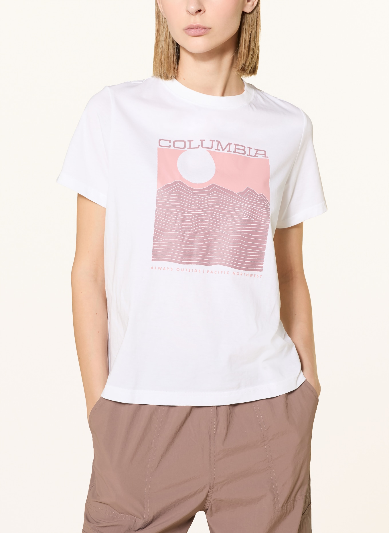 Columbia T-shirt ROLLING BEND™: BLADORÓŻOWY