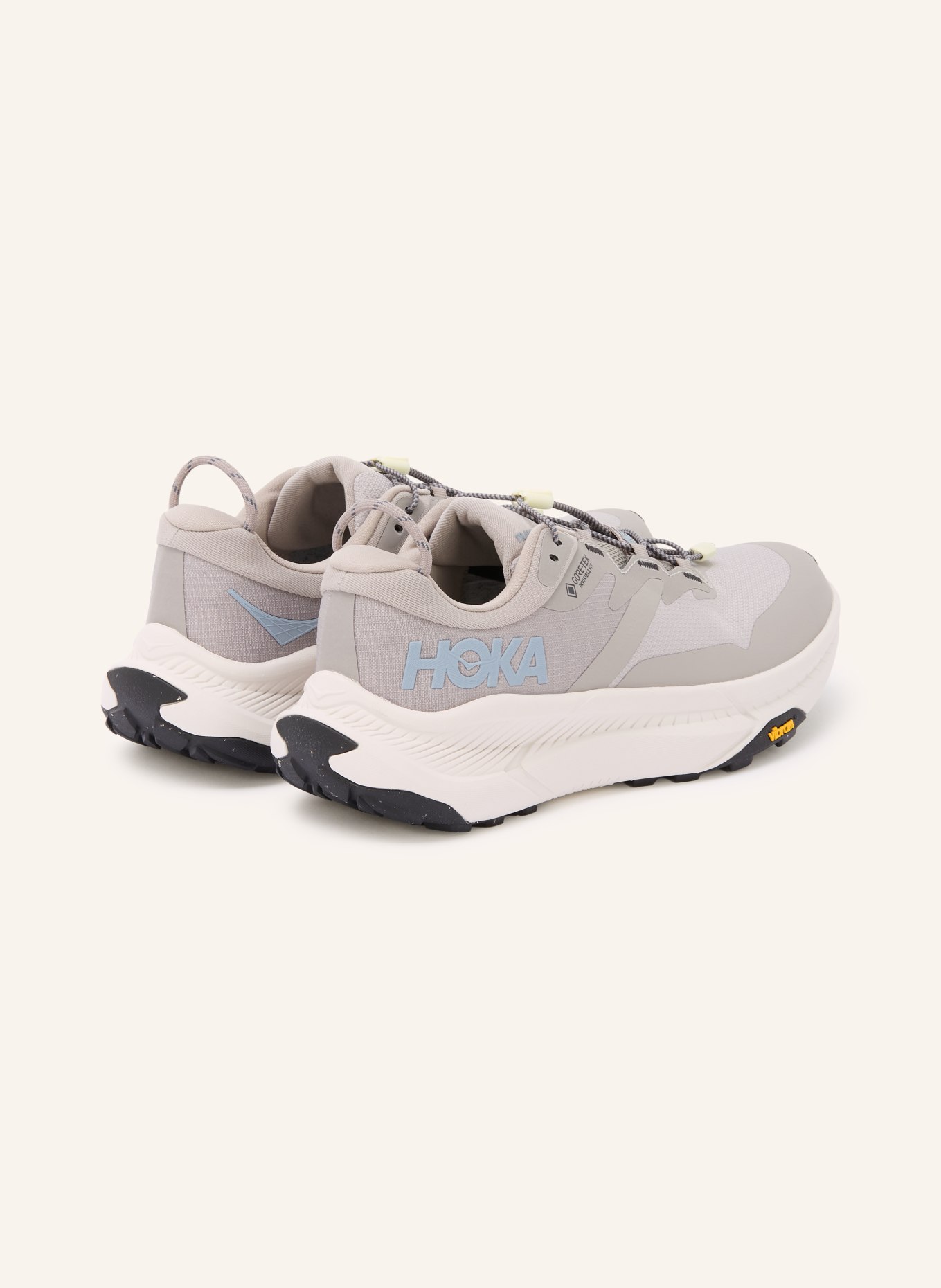 HOKA TRANSPORT GTX hiking shoes: GRAY / LIGHT GRAY / BLACK