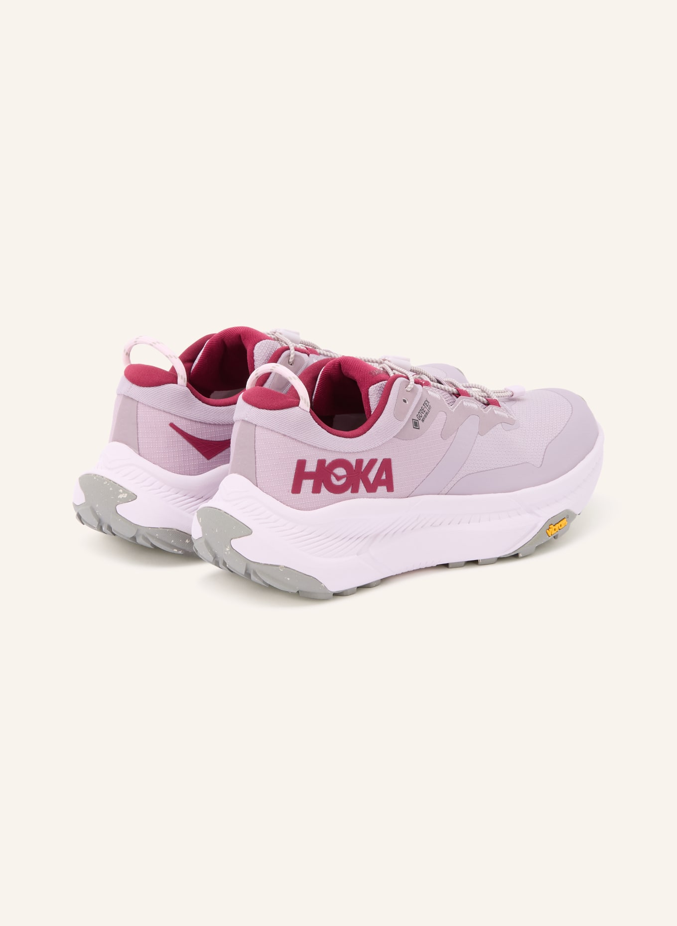 HOKA Turistické boty TRANSPORT GTX: SVĚTLE FIALOVÁ / TMAVĚ ČERVENÁ / BÍLÁ