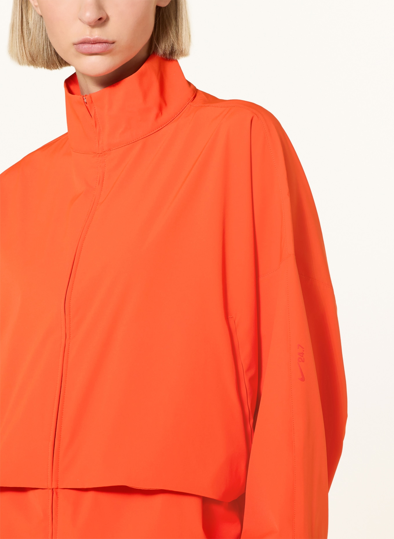 Nike Oversized training jacket 24.7 PERFECTSTRETCH: NEON ORANGE